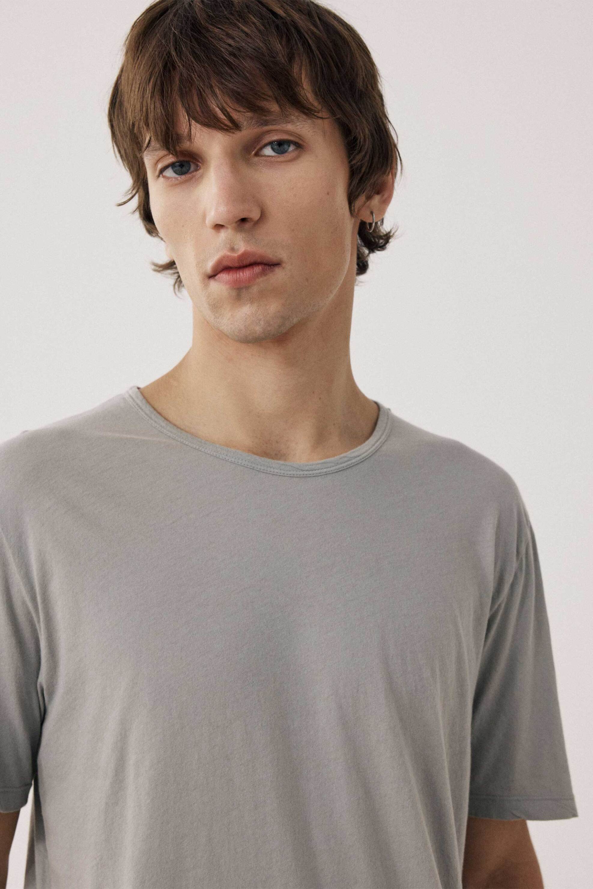 Hartford ανδρικό T-shirt μονόχρωμο Regular Fit - BF65301 Γκρι φωτογραφία