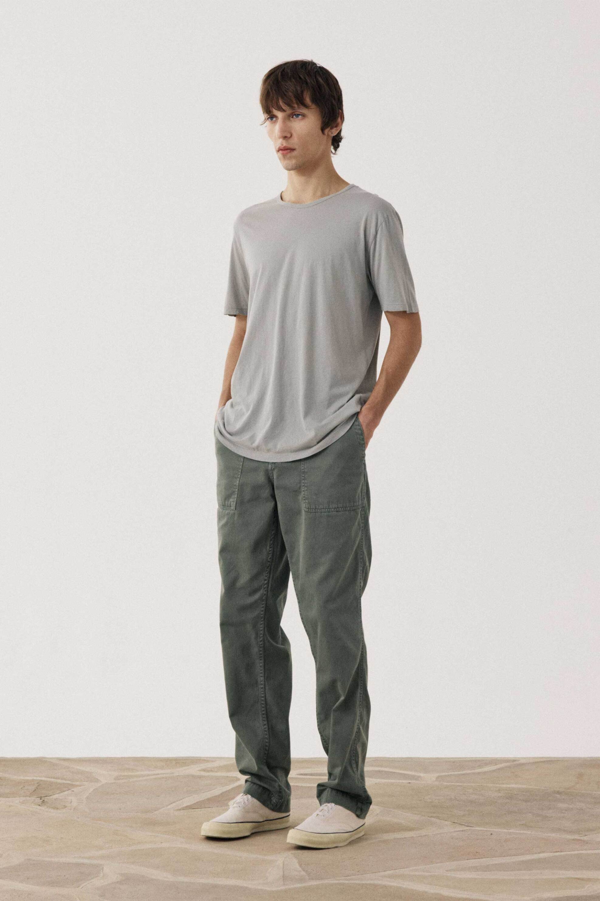 Hartford Ανδρικό T-Shirt Μονόχρωμο Regular Fit - Bf65301 Γκρι