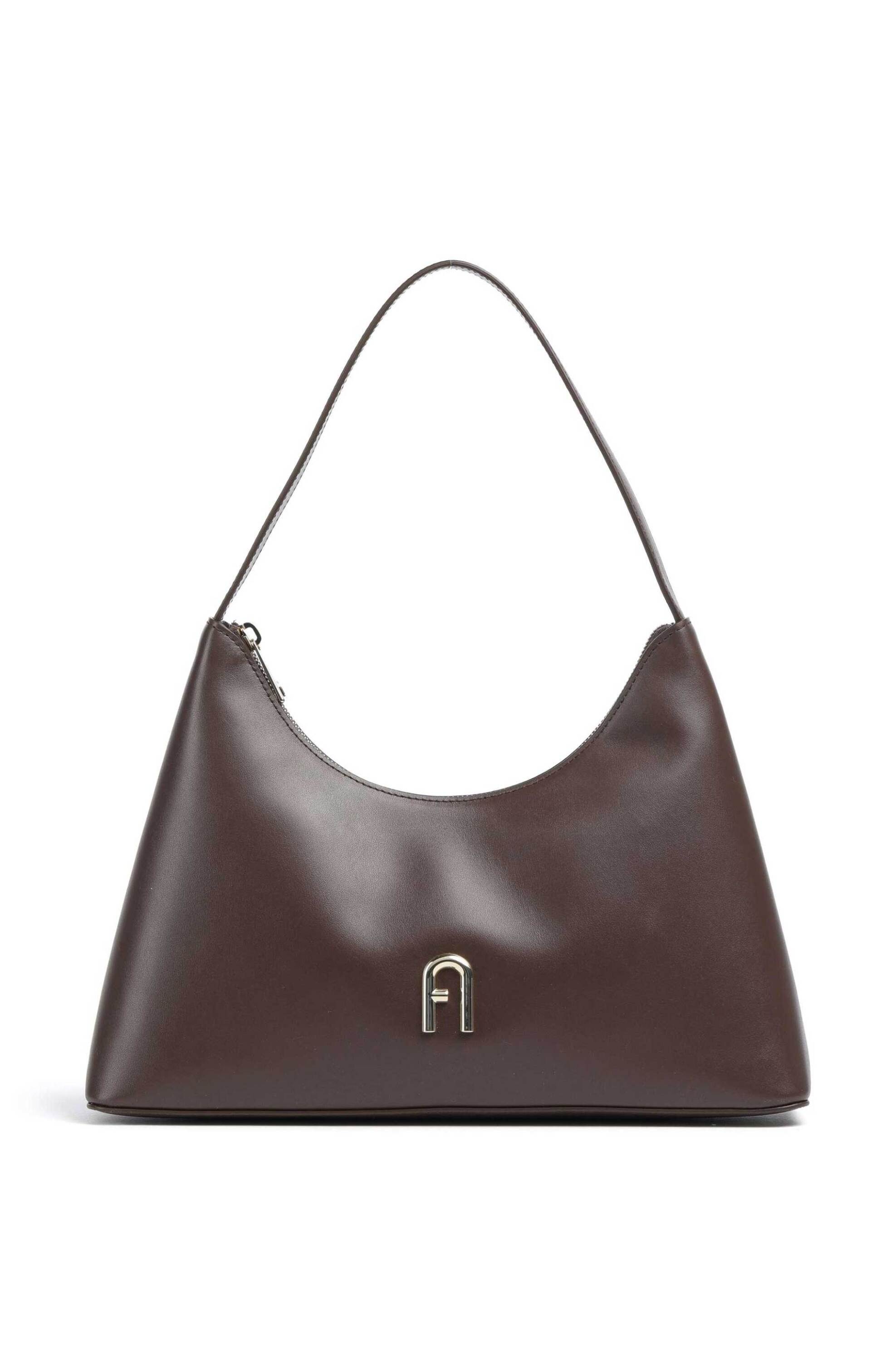 Furla γυναικεία δερμάτινη τσάντα ώμου - WB00782-AX0733 Καφέ