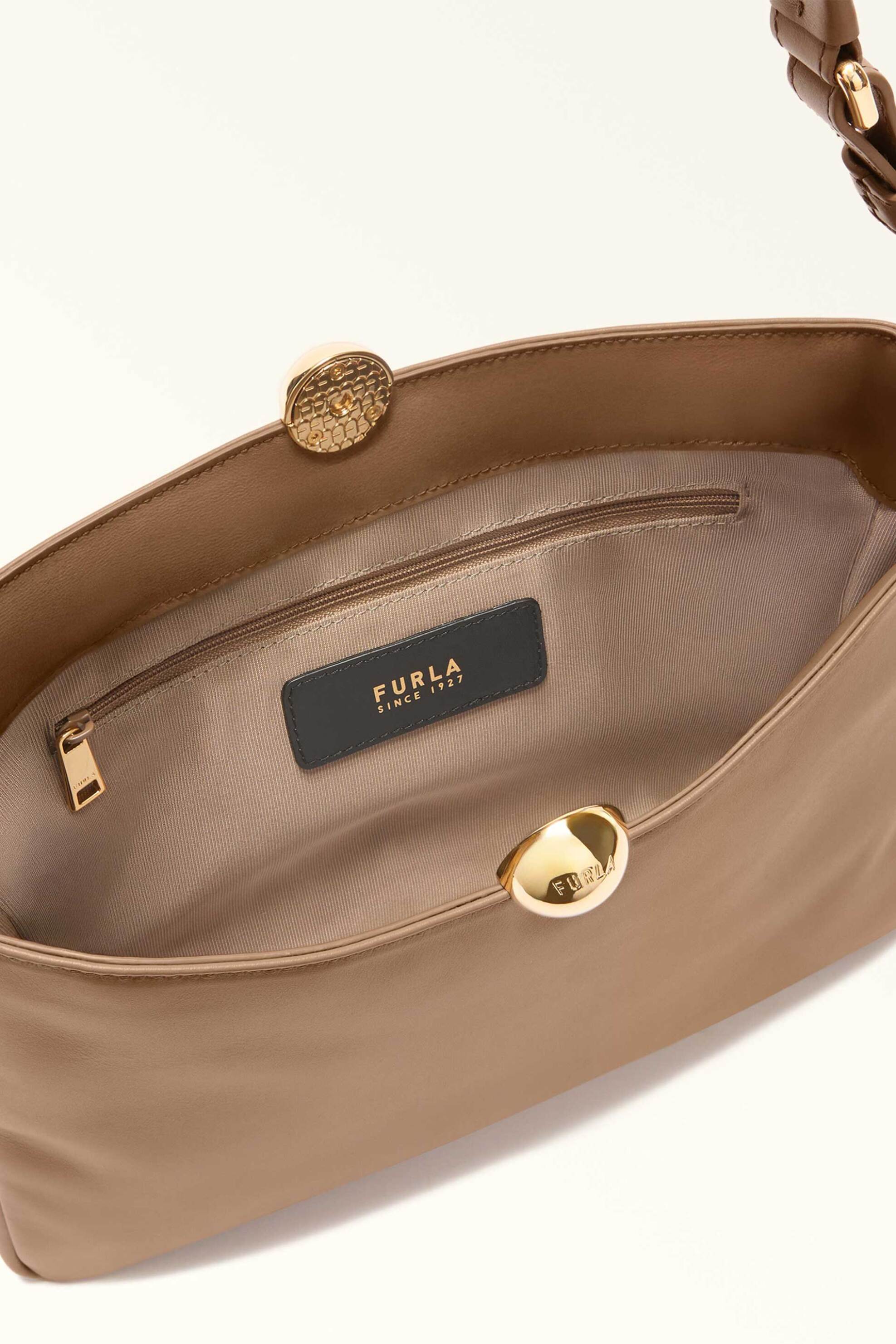 Furla Γυναικεία Δερμάτινη Τσάντα Ώμου Sfera Soft L - Wb01365-Bx3168 Μπεζ