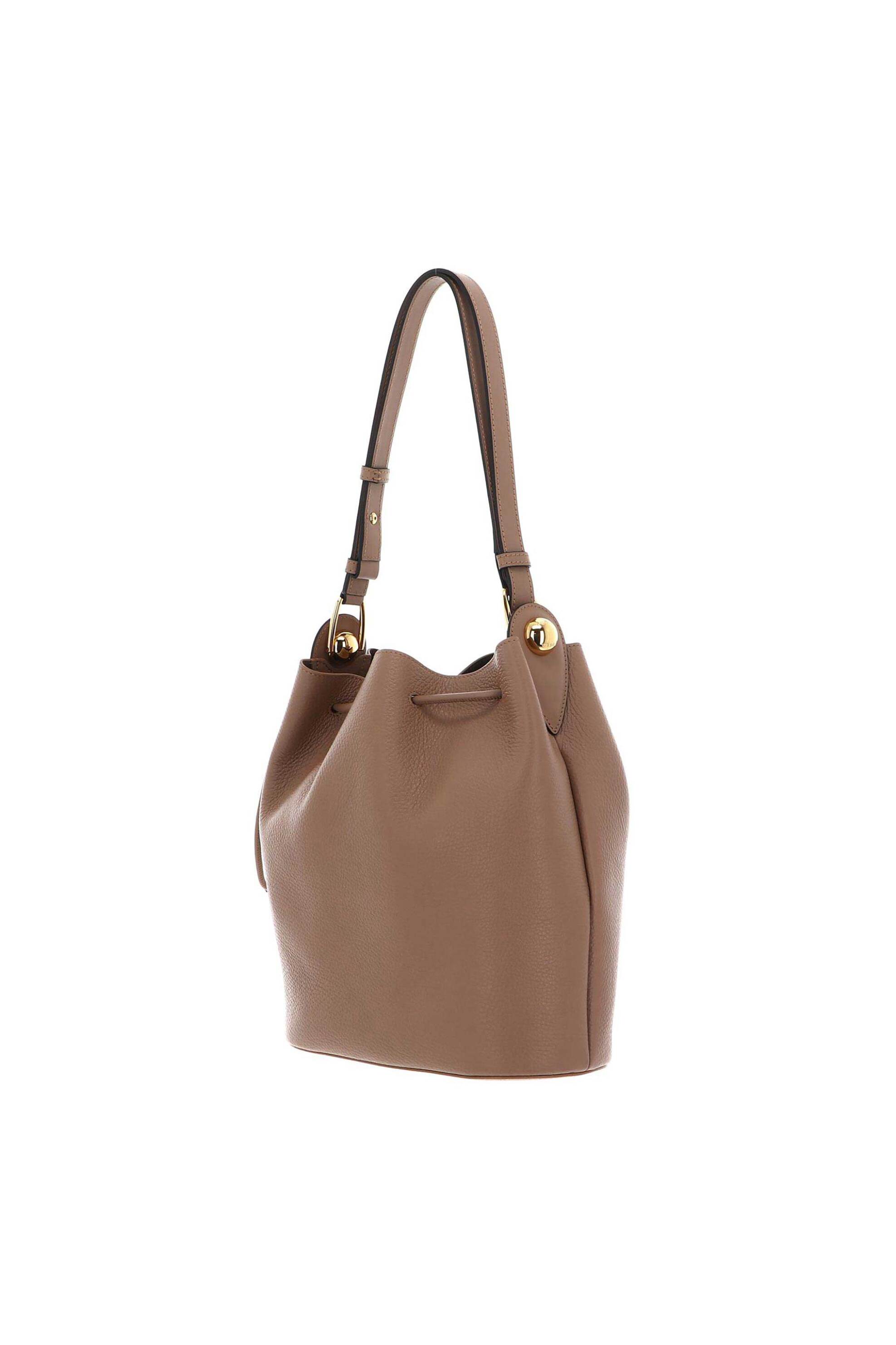 Furla γυναικεία δερμάτινη τσάντα bucket "Sfera Small" - WB01449-BX0176YU500 Καφέ φωτογραφία