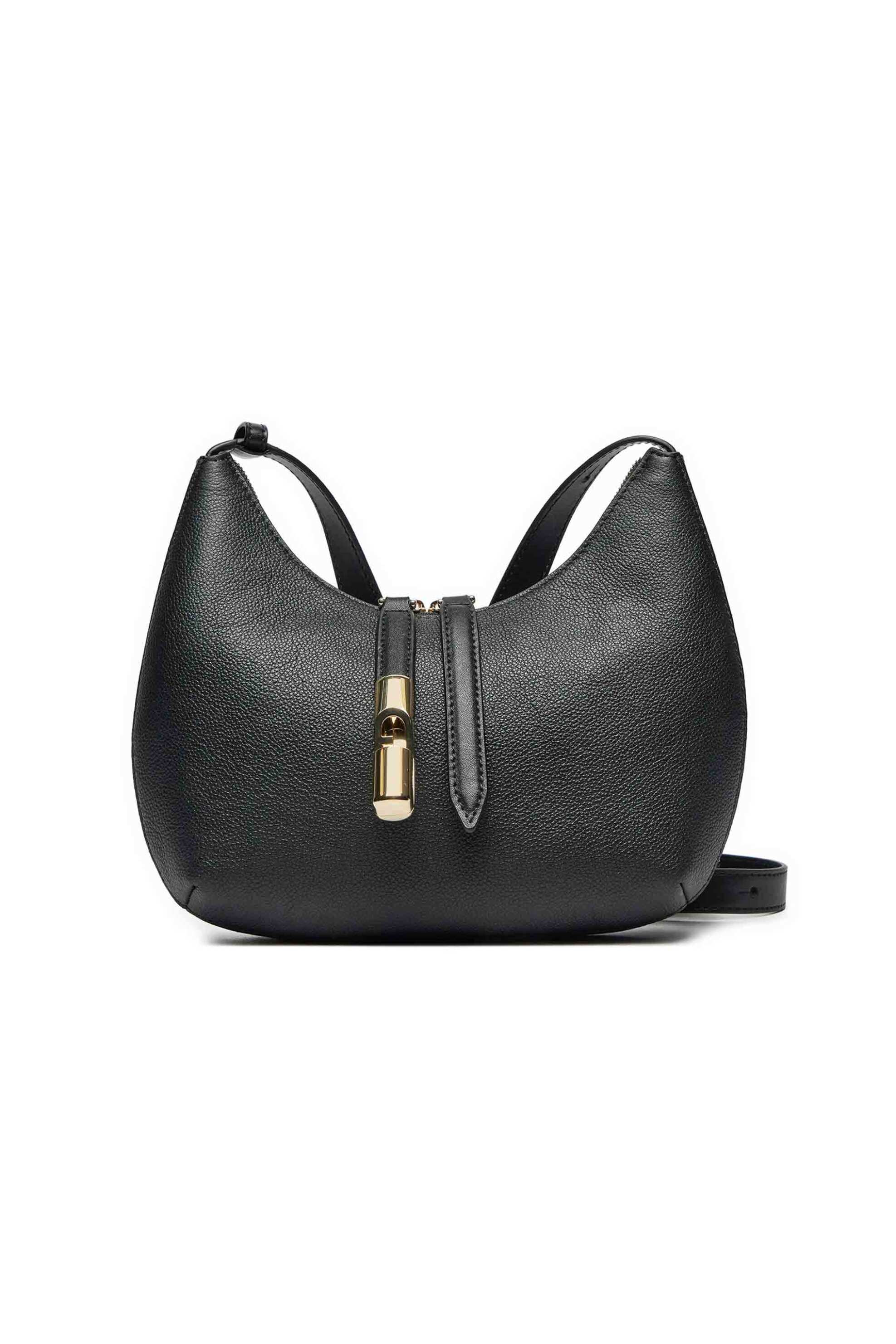 Furla γυναικεία δερμάτινη τσάντα ώμου "Goccia Small" - WB01500-BX3353O6000 Μαύρο