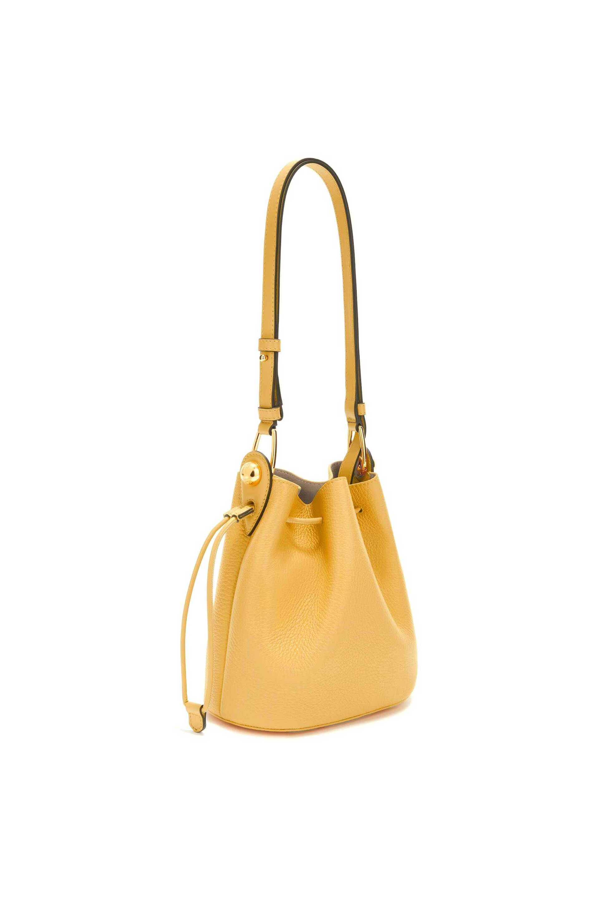 Furla γυναικεία δερμάτινη τσάντα bucket "Sfera Mini" - WB01514-BX0176CRE00 Κίτρινο φωτογραφία