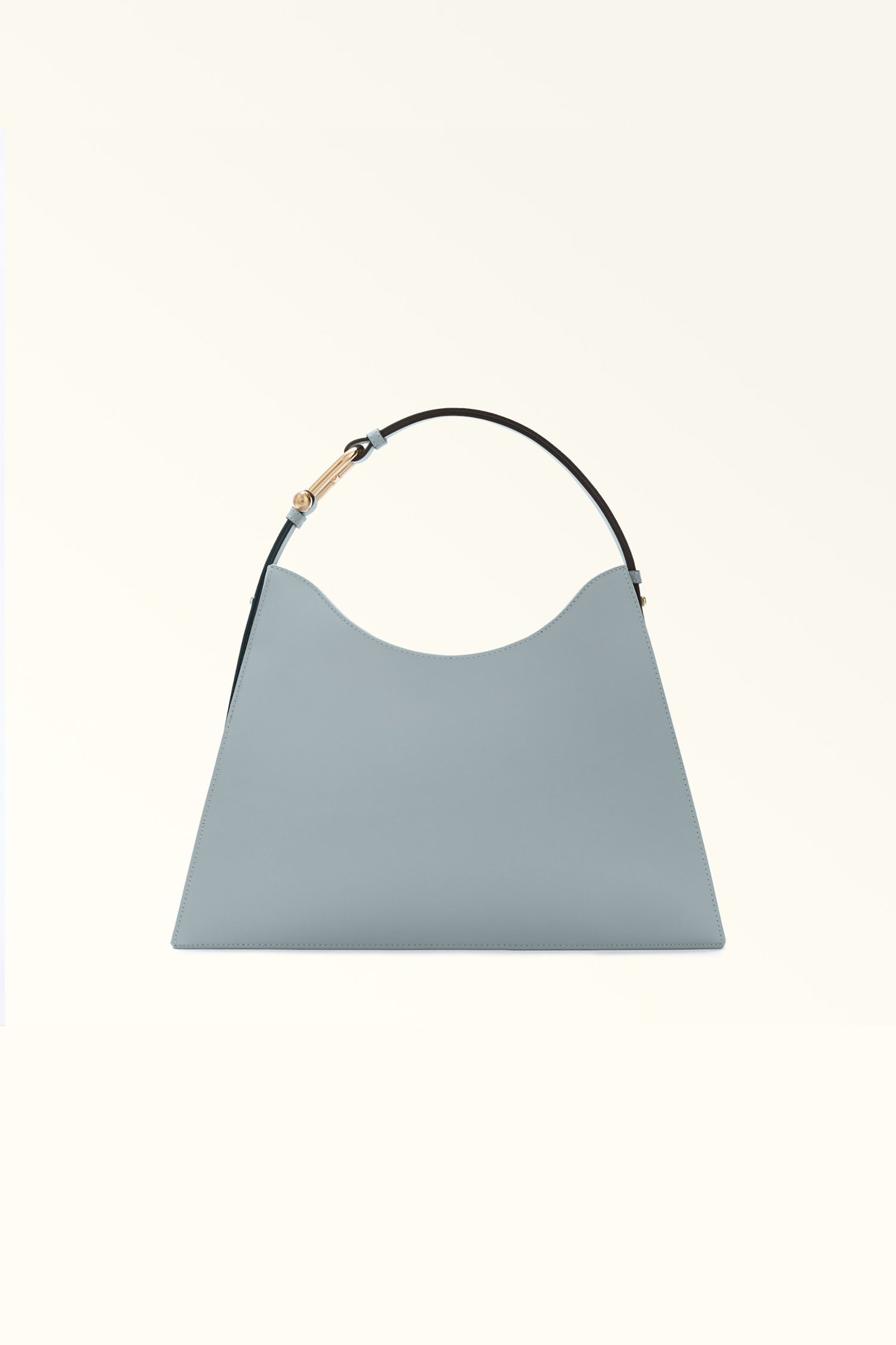 Furla γυναικεία δερμάτινη τσάντα ώμου "Nuvola Large" - WB01246-BX204555000 Σιελ