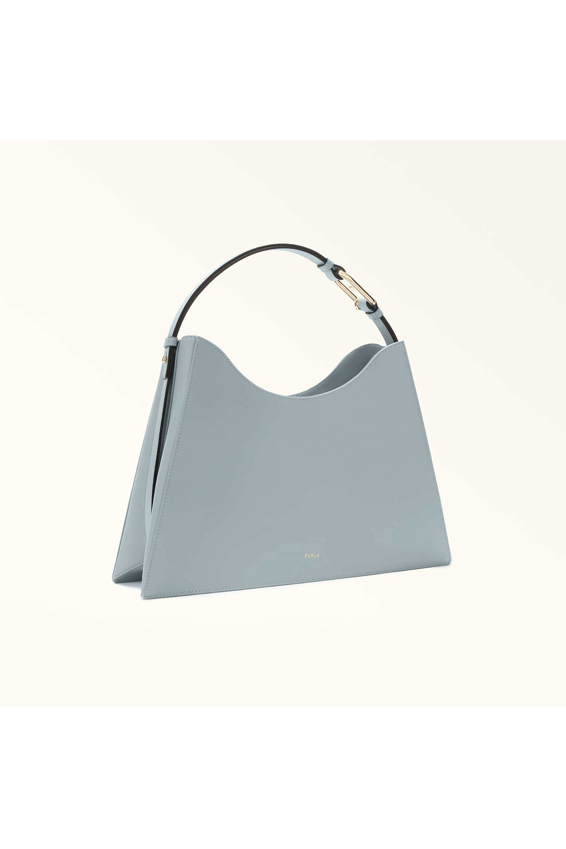 FURLA Furla γυναικεία δερμάτινη τσάντα ώμου "Nuvola Large" - WB01246-BX204555000 Σιελ - 2