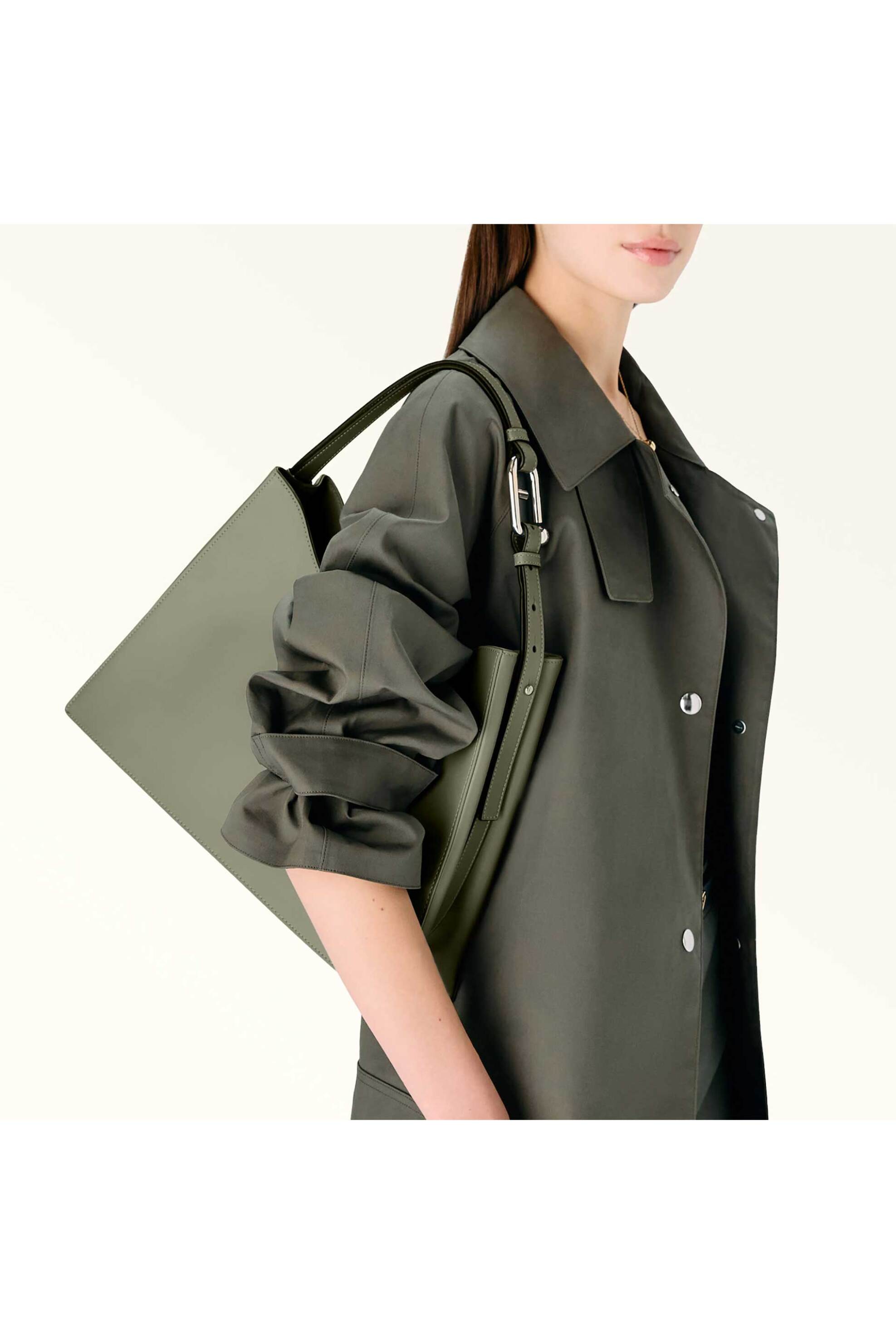 Furla Γυναικεία Δερμάτινη Τσάντα Ώμου Nuvola Large - Wb01246-Bx2045Ag700 Λαδί