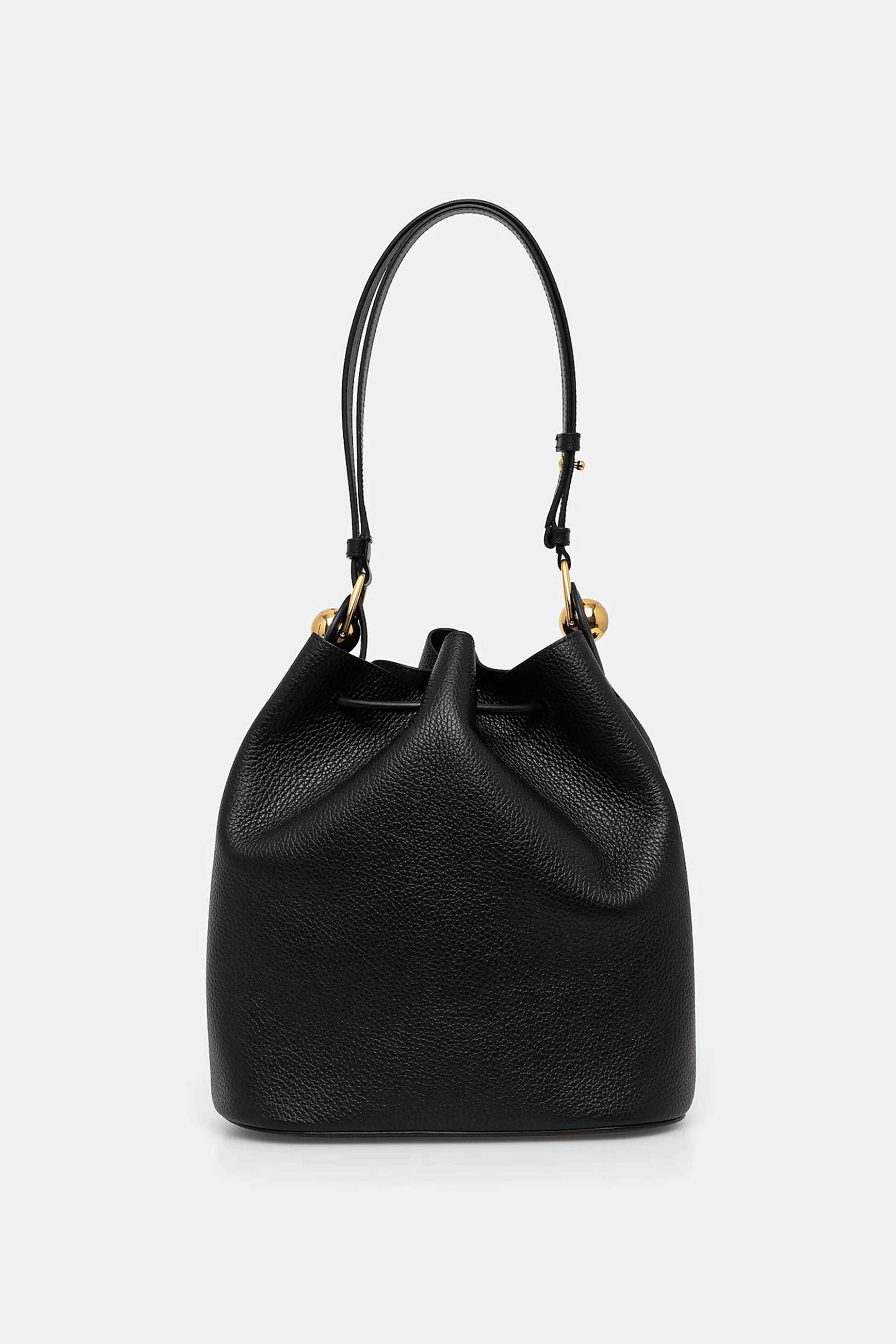 FURLA Furla γυναικεία δερμάτινη τσάντα bucket - WB01449-BX0176 Μαύρο