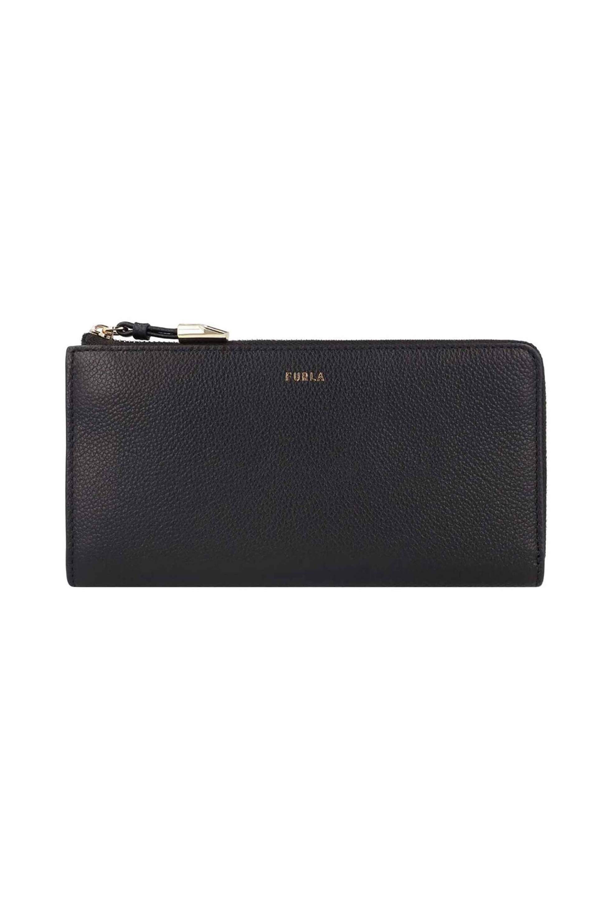  Furla γυναικείο δερμάτινο πορτοφόλι μονόχρωμο - WP00471-BX3036 Μαύρο 2025