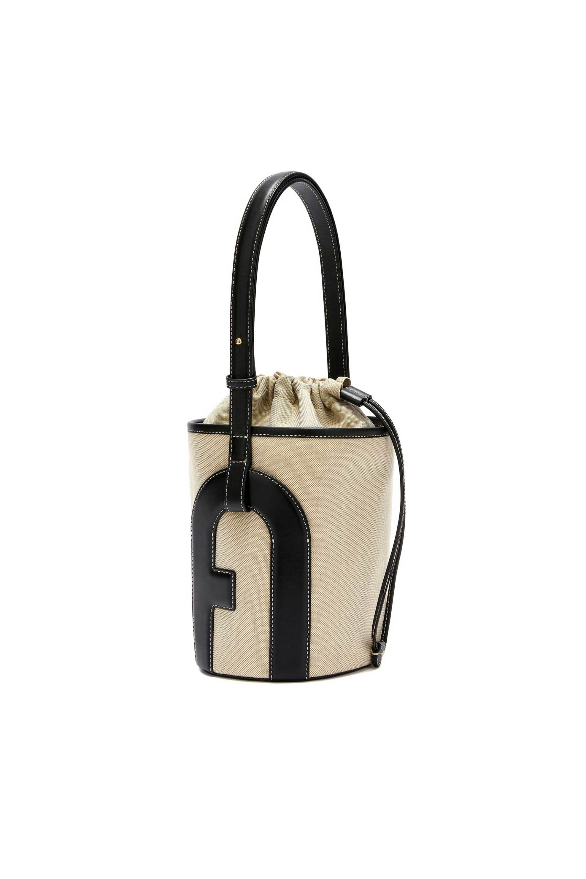 Furla γυναικεία τσάντα bucket με δερμάτινες λεπτομέρειες - WB01588-BX3561 Μπεζ φωτογραφία