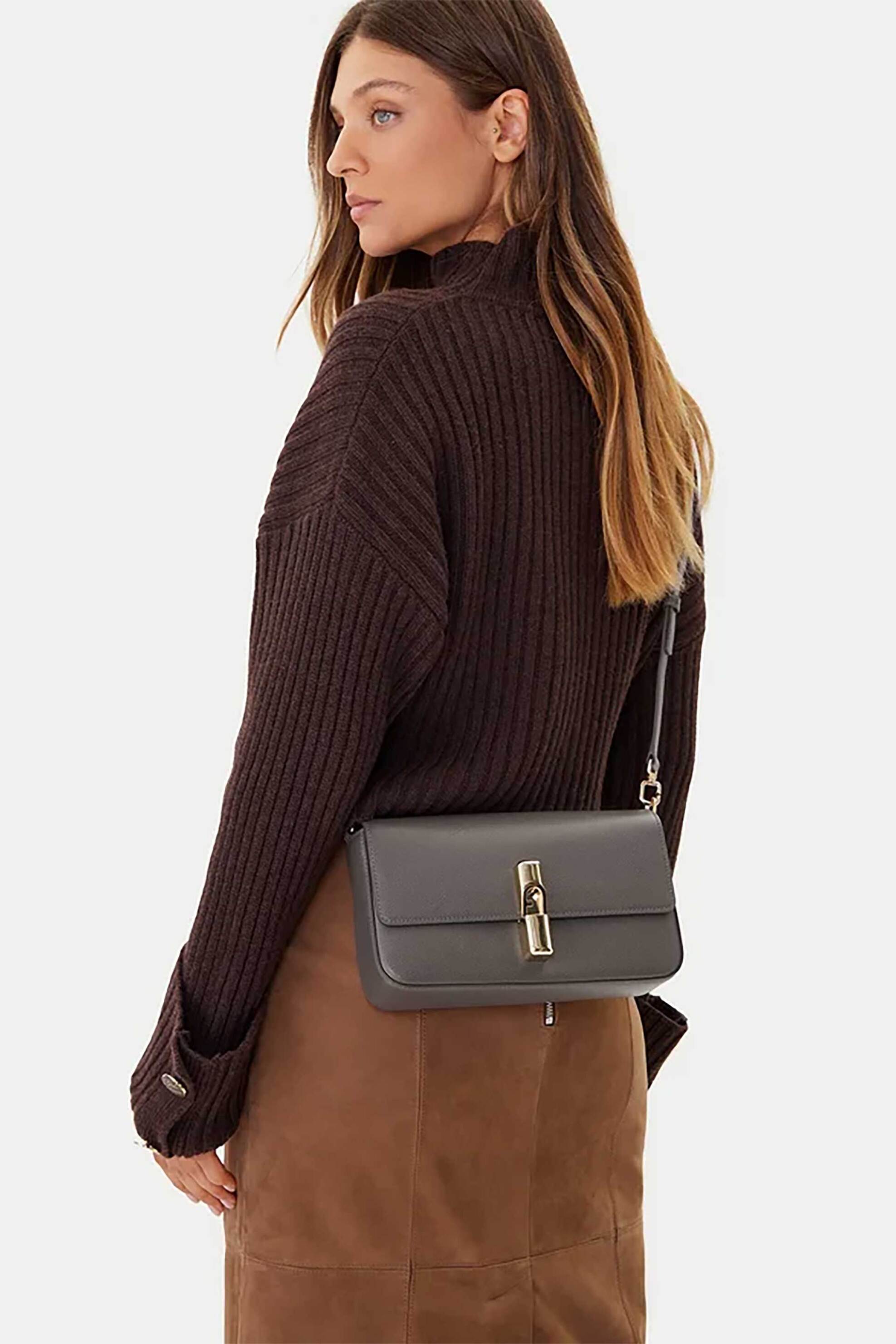 FURLA Furla γυναικεία τσάντα crossbody "Iride S" - WB01826-ARE000 Γκρι - 4