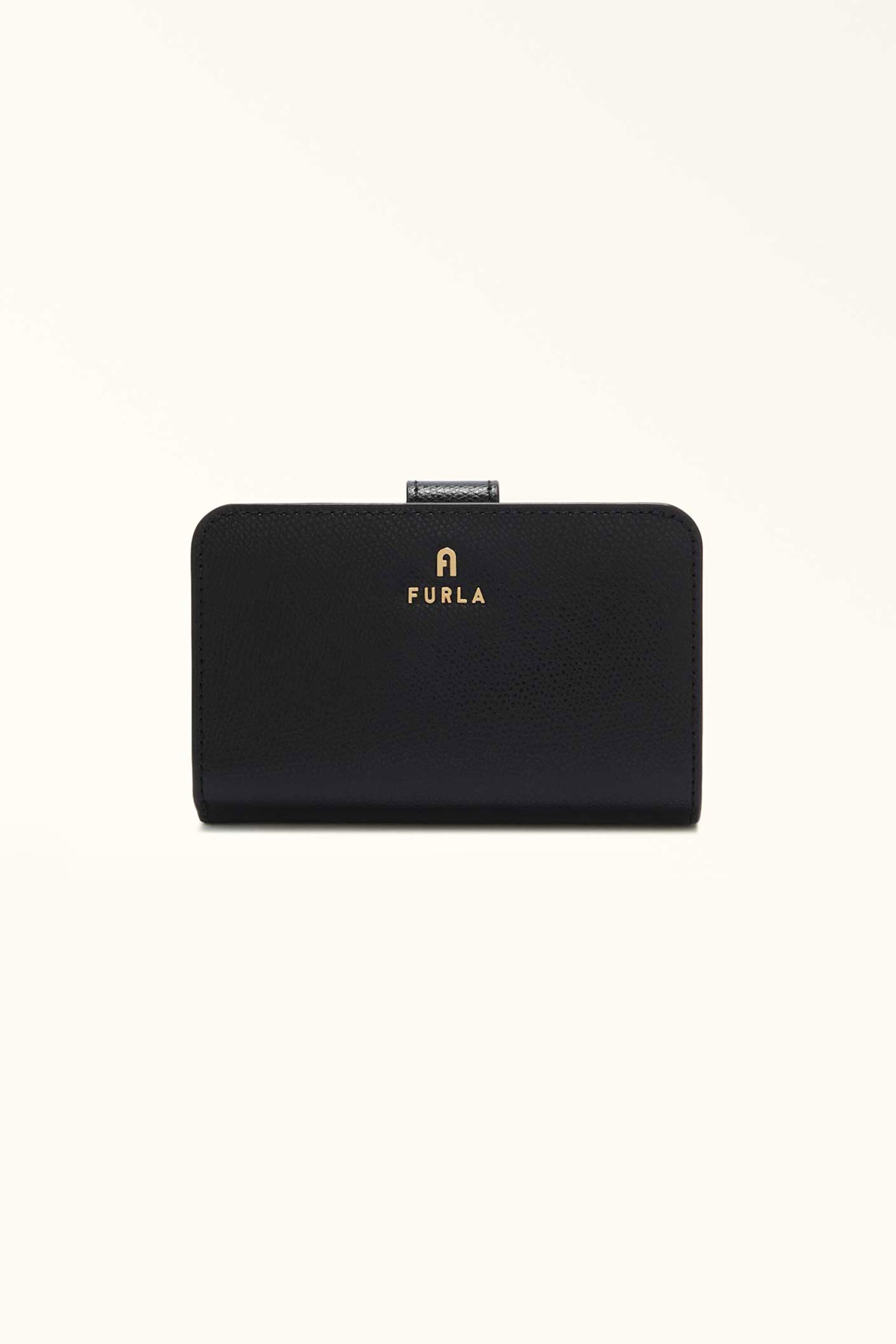 Furla γυναικείο δερμάτινο πορτοφόλι μονόχρωμο "Camelia Continental Wallet M" - WP00314-ARE000 Μαύρο
