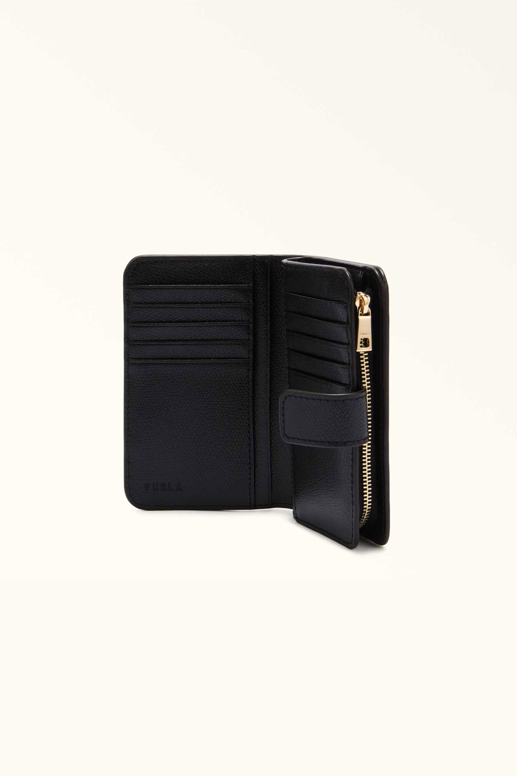 Furla γυναικείο δερμάτινο πορτοφόλι μονόχρωμο "Camelia Continental Wallet M" - WP00314-ARE000 Μαύρο φωτογραφία