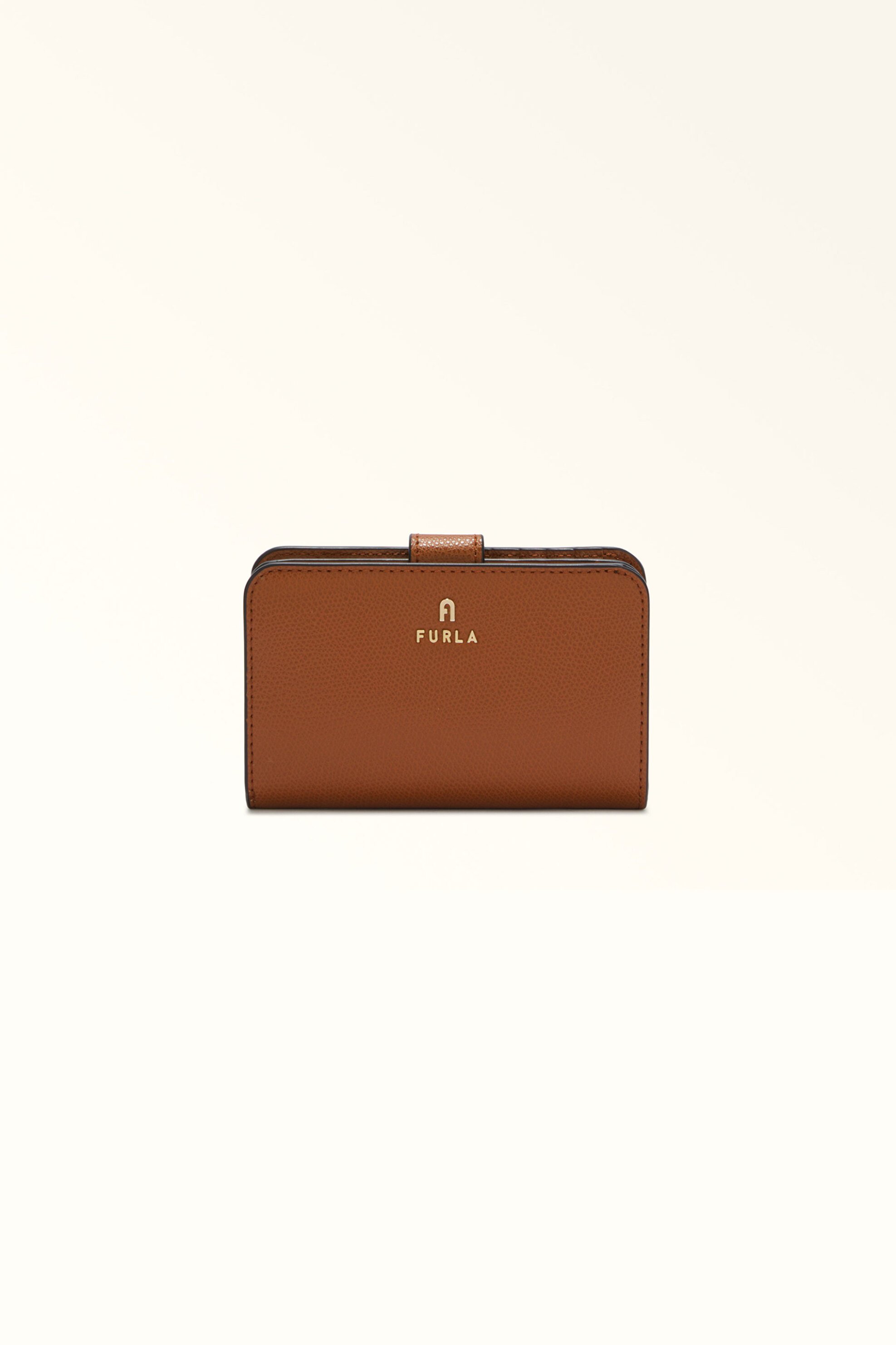 Furla γυναικείο δερμάτινο πορτοφόλι μονόχρωμο "Camelia Continental Wallet M" - WP00314-ARE000 Ταμπά