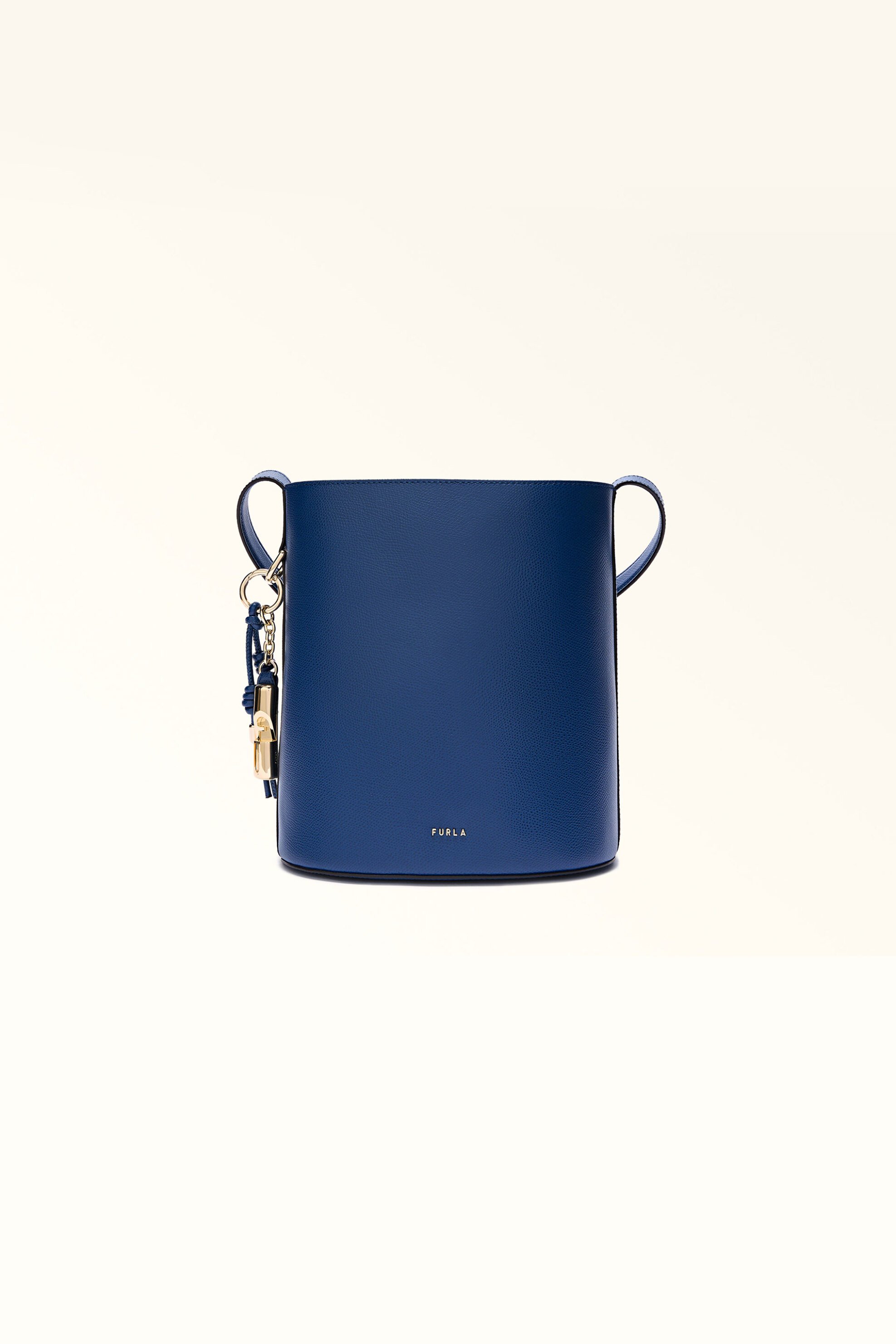 Furla γυναικεία δερμάτινη τσάντα ώμου "Roxie Bucket S" - WB01875-ARE000 Μπλε