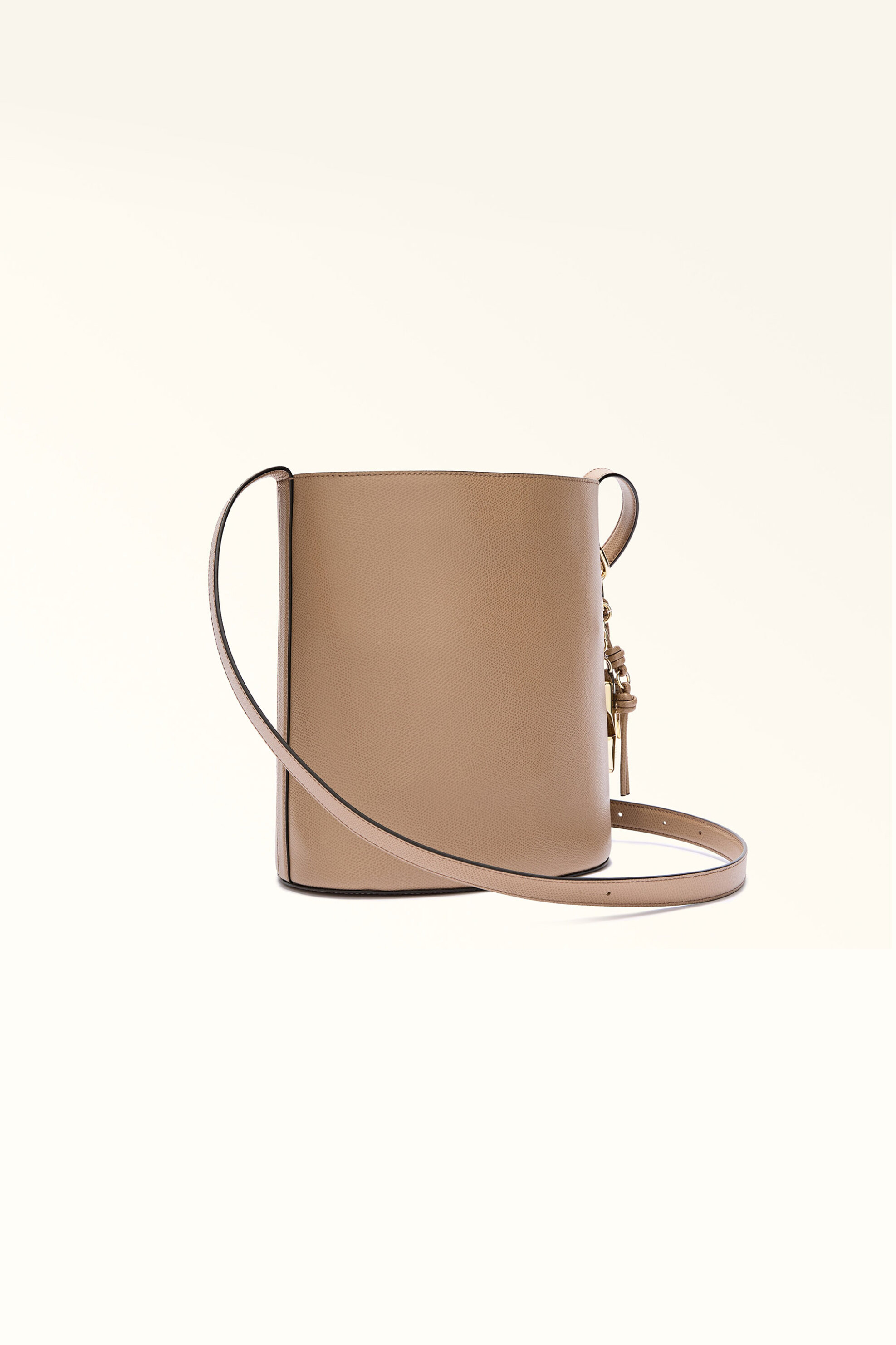 Furla γυναικεία δερμάτινη τσάντα ώμου "Roxie Bucket S" - WB01875-ARE000 Μπεζ φωτογραφία