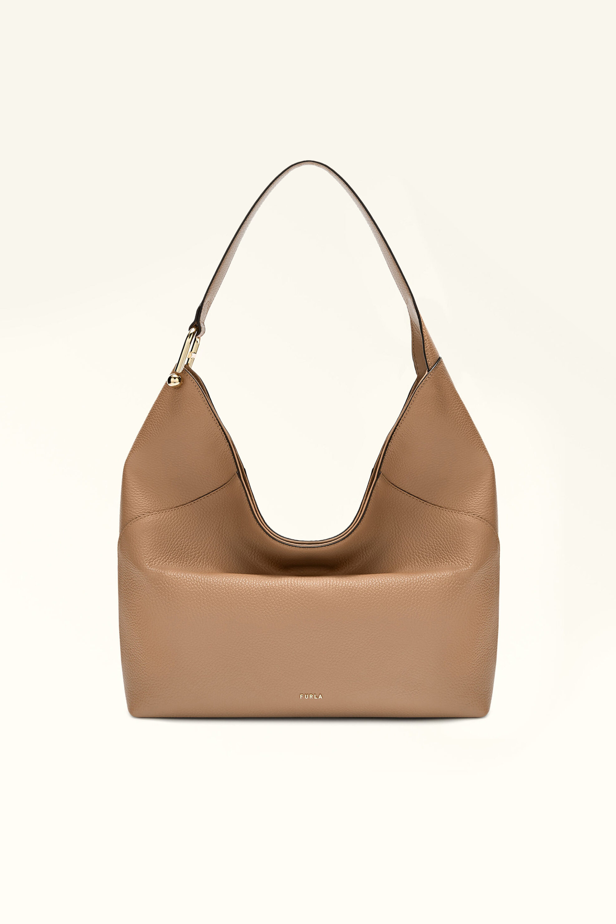 Furla γυναικεία δερμάτινη τσάντα ώμου "Lara L" - WB01876-HSF000 Μπεζ