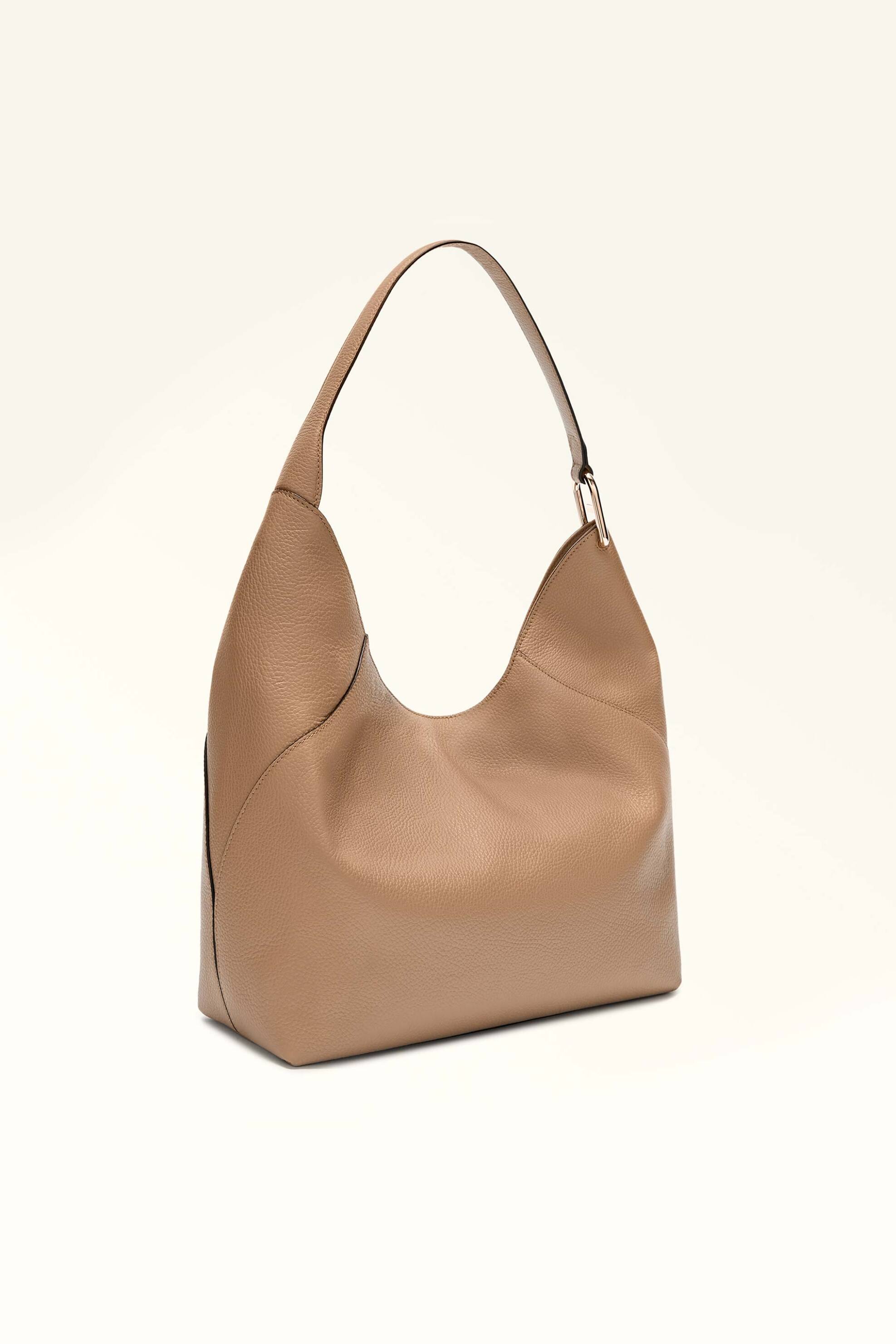 FURLA Furla γυναικεία δερμάτινη τσάντα ώμου "Lara L" - WB01876-HSF000 Μπεζ - 2