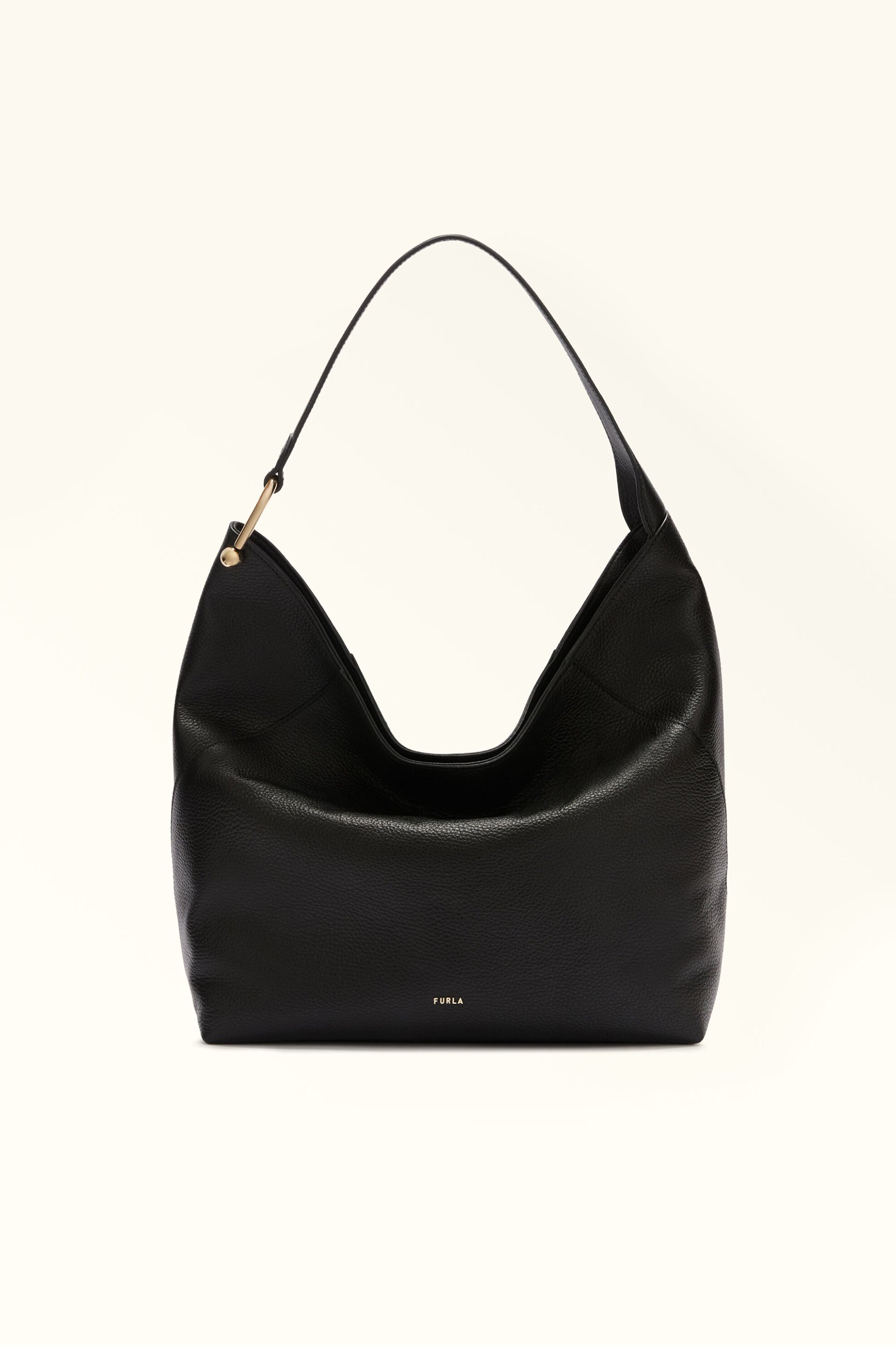 Furla γυναικεία δερμάτινη τσάντα ώμου "Lara L" - WB01876-HSF000 Μαύρο