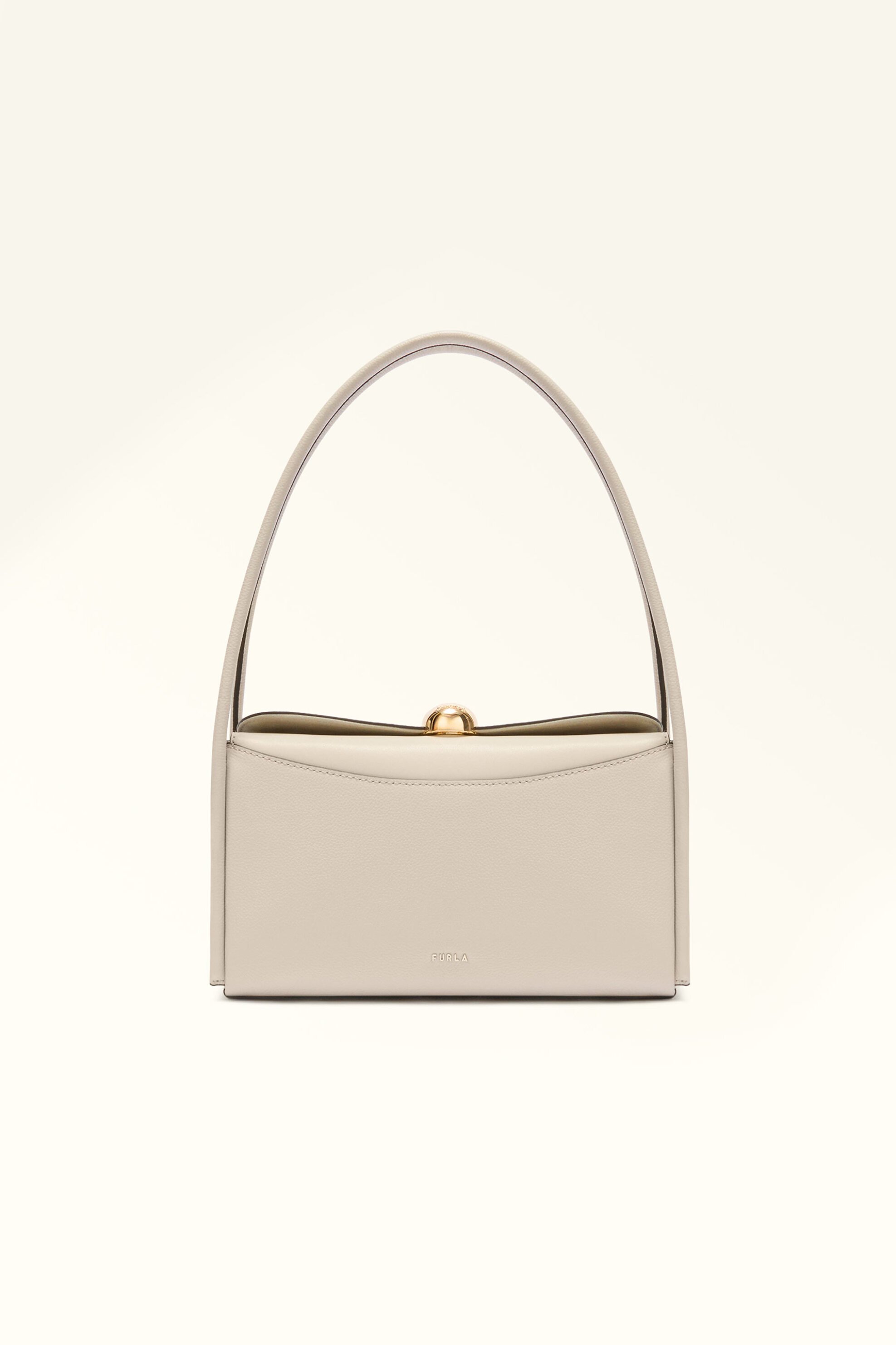 Furla γυναικεία τσάντα ώμου "Nicole Boston M" - WB01883-BX4296 Εκρού