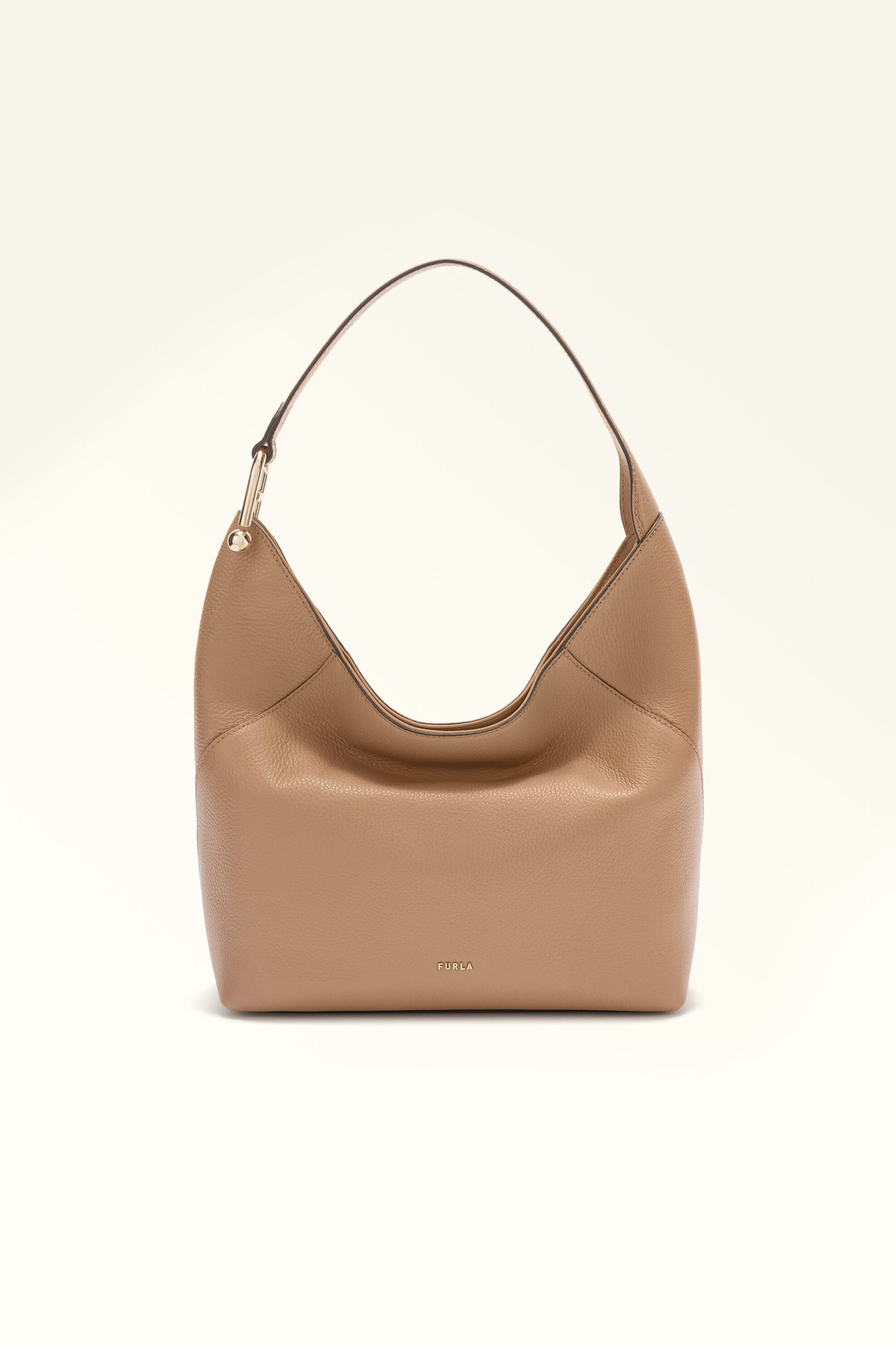 Furla γυναικεία δερμάτινη τσάντα ώμου "Lara M" - WB01900-HSF000 Μπεζ