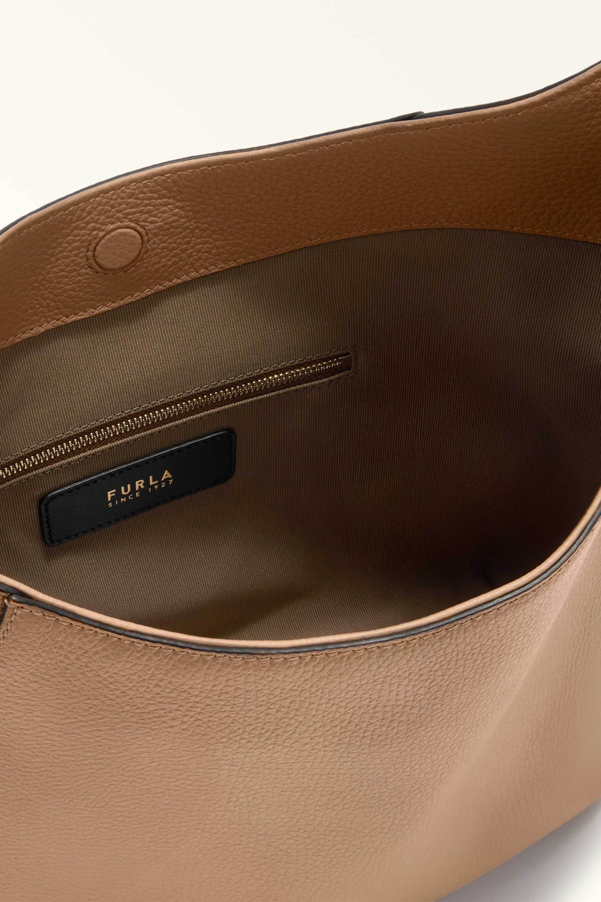 Furla Γυναικεία Δερμάτινη Τσάντα Ώμου Lara M - Wb01900-Hsf000 Μπεζ