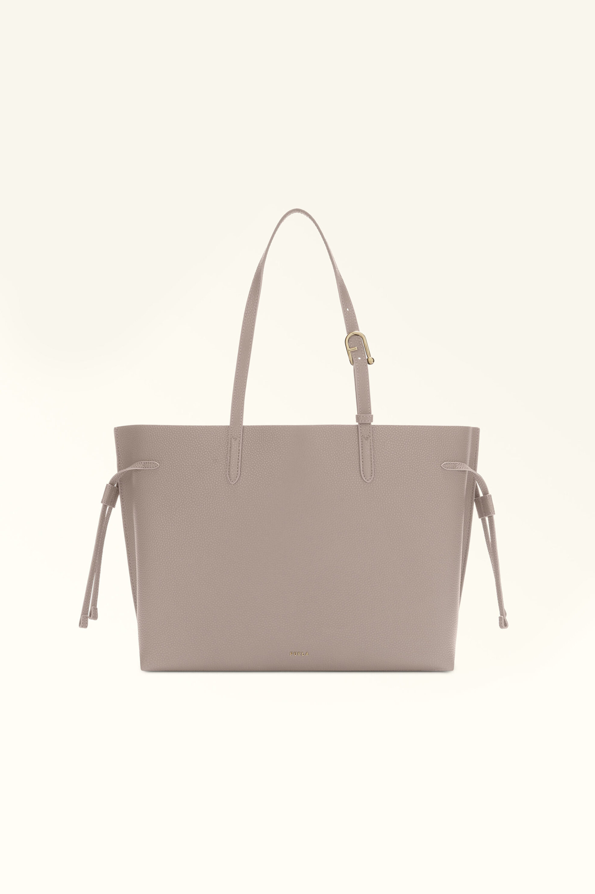 Furla γυναικεία δερμάτινη τσάντα ώμου "Ava Tote L" - WB02001-BX4329 Γκρι Ανοιχτό