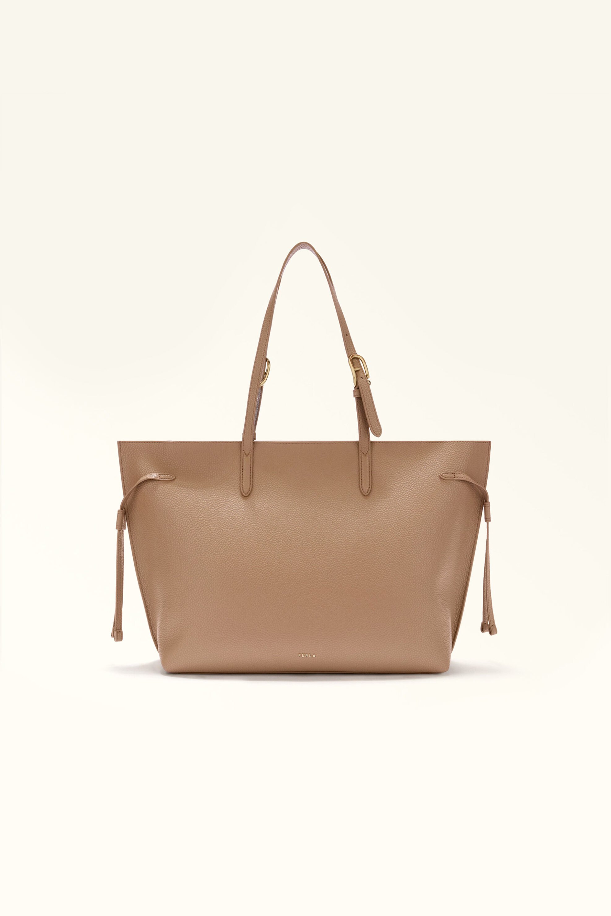 Furla γυναικεία δερμάτινη τσάντα ώμου "Ava Tote L" - WB02059-BX4329 Μπεζ