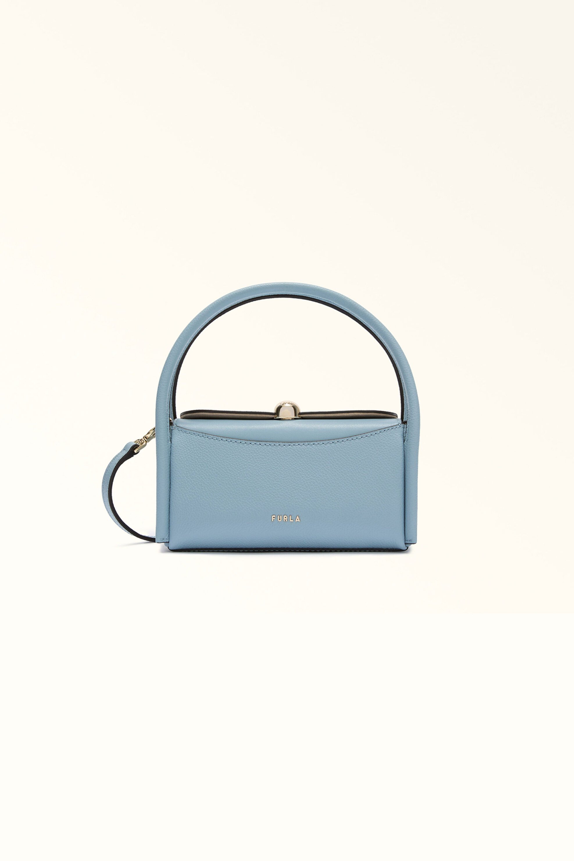 Furla γυναικεία τσάντα χειρός "Nicole Boston" - WE00893-BX4296 Γαλάζιο