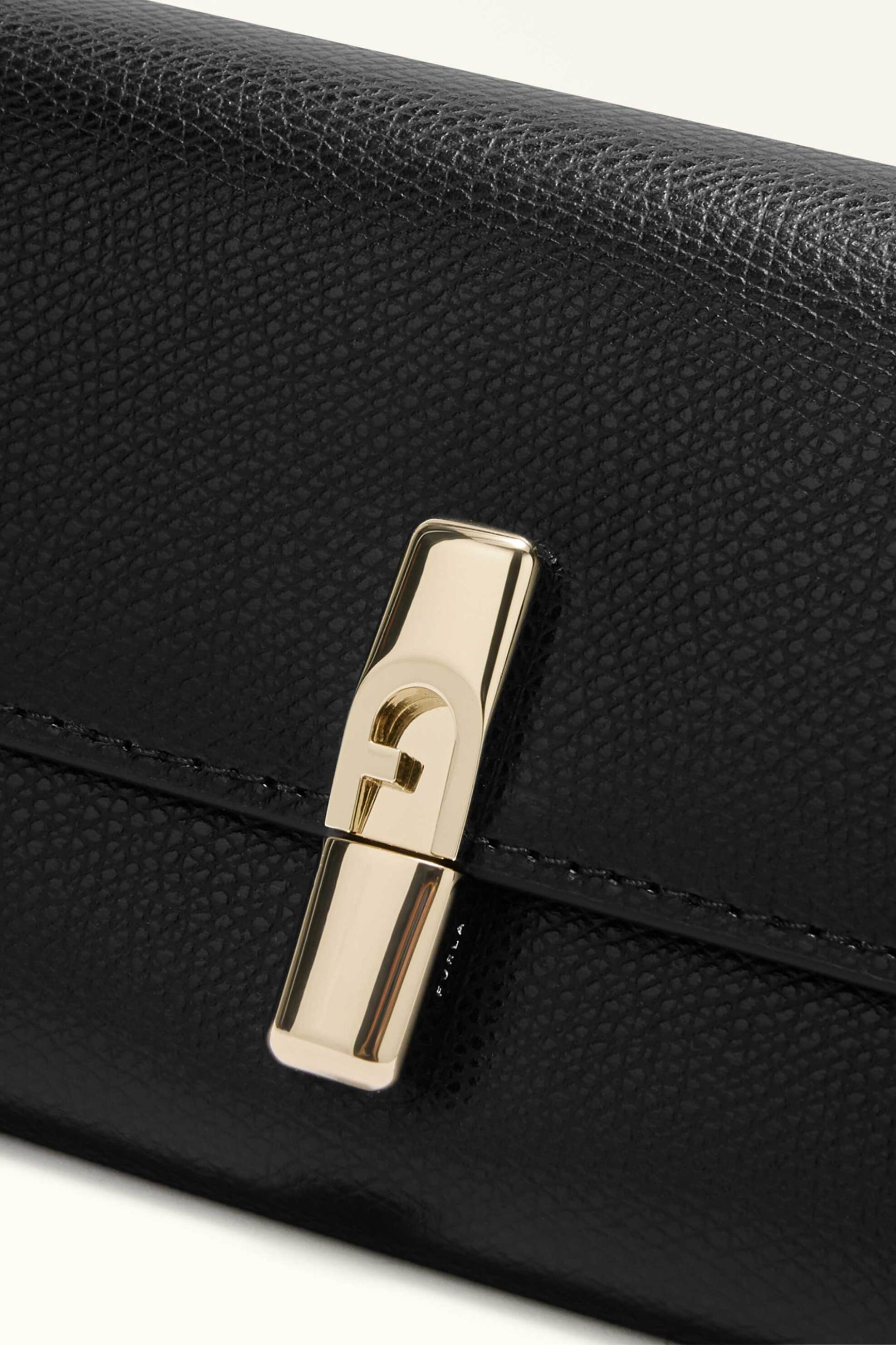 Furla Γυναικείο Δερμάτινο Πορτοφόλι Μονόχρωμο Iride Continental XL - Wp00591-Are000 Μαύρο
