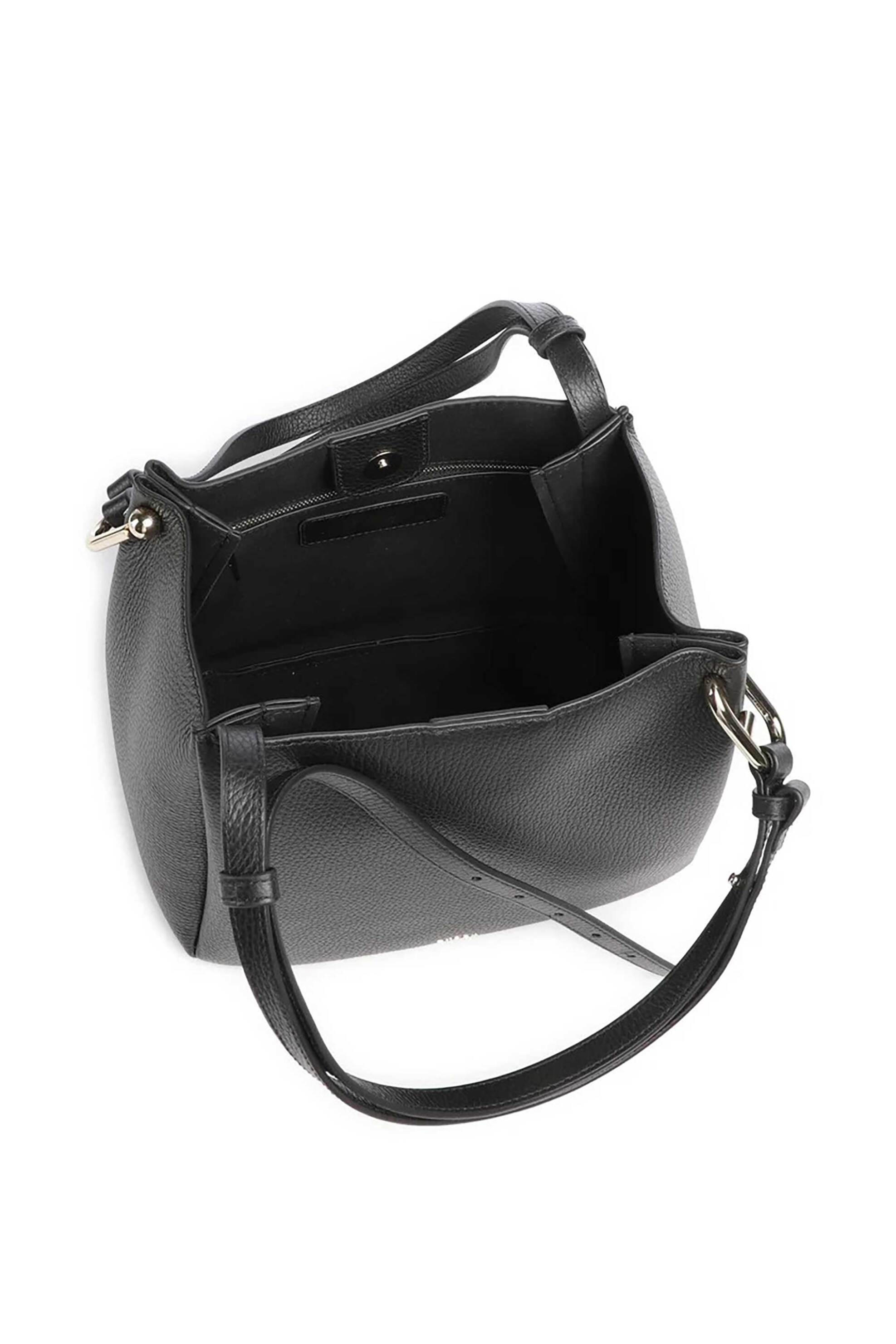 FURLA Furla γυναικεία δερμάτινη τσάντα ώμου "Nuvola M" - WB02020-HSF000 Μαύρο - 3