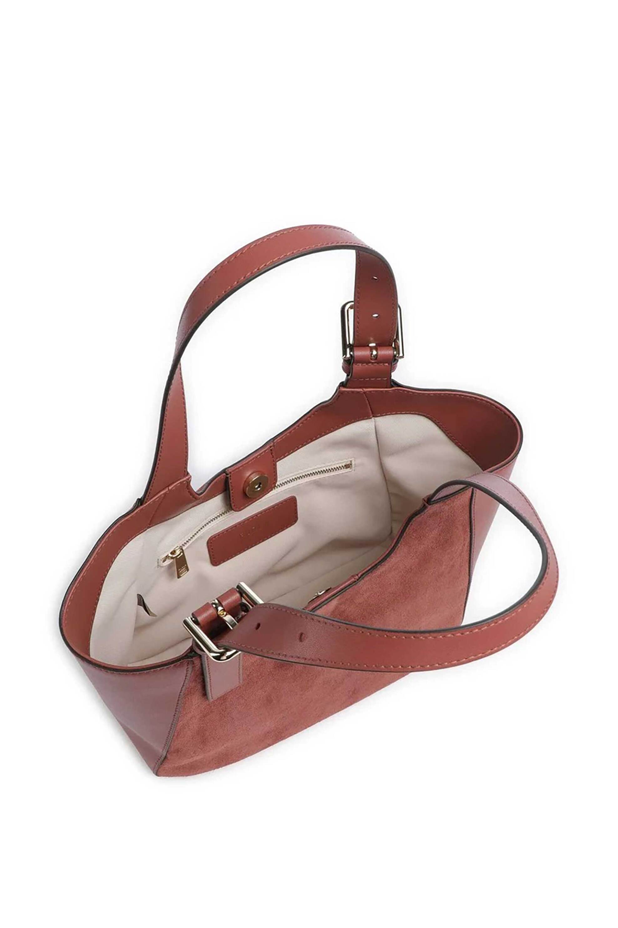 Furla Γυναικεία Δερμάτινη Τσάντα Ώμου Dora Hobo S - Wb02099-Bx4018 Μπορντό