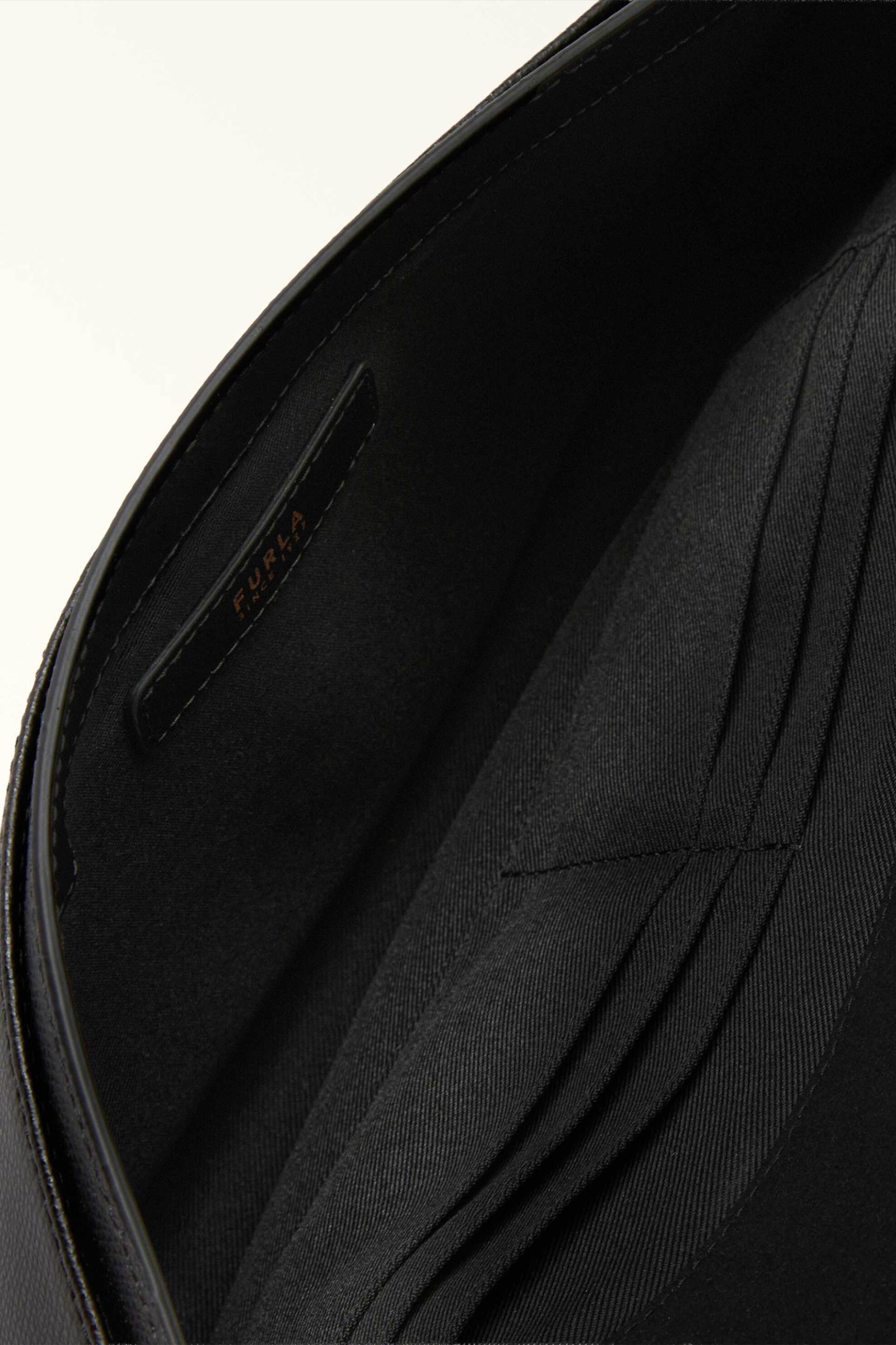 FURLA Furla γυναικείο δερμάτινο clutch "Iride" - WE00913-ARE000 Μαύρο - 3