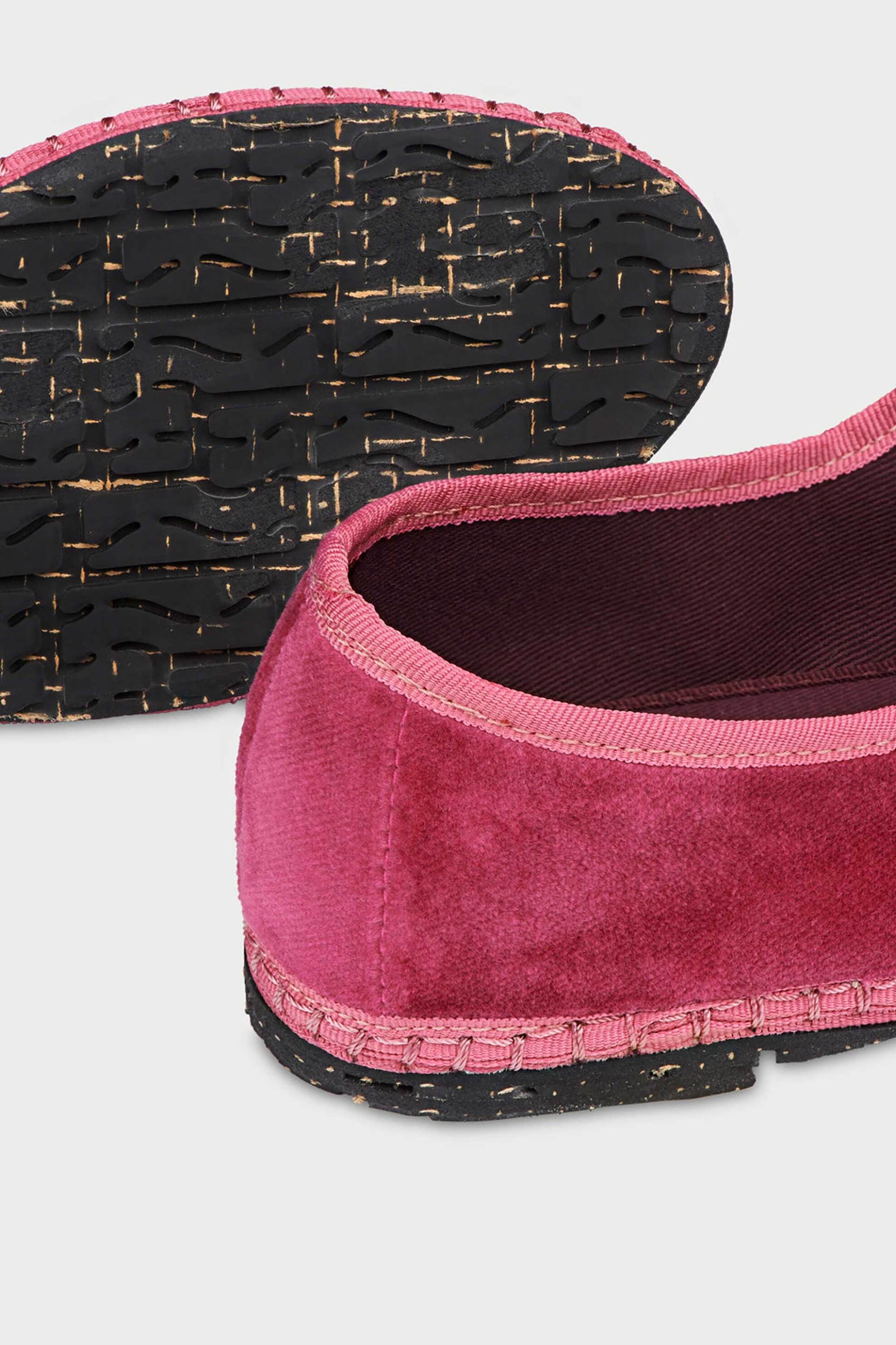 Flabelus γυναικείες μπαλαρίνες με μπαρέτα και βελούδινη υφή "Frances" - FRANCES Φούξια φωτογραφία