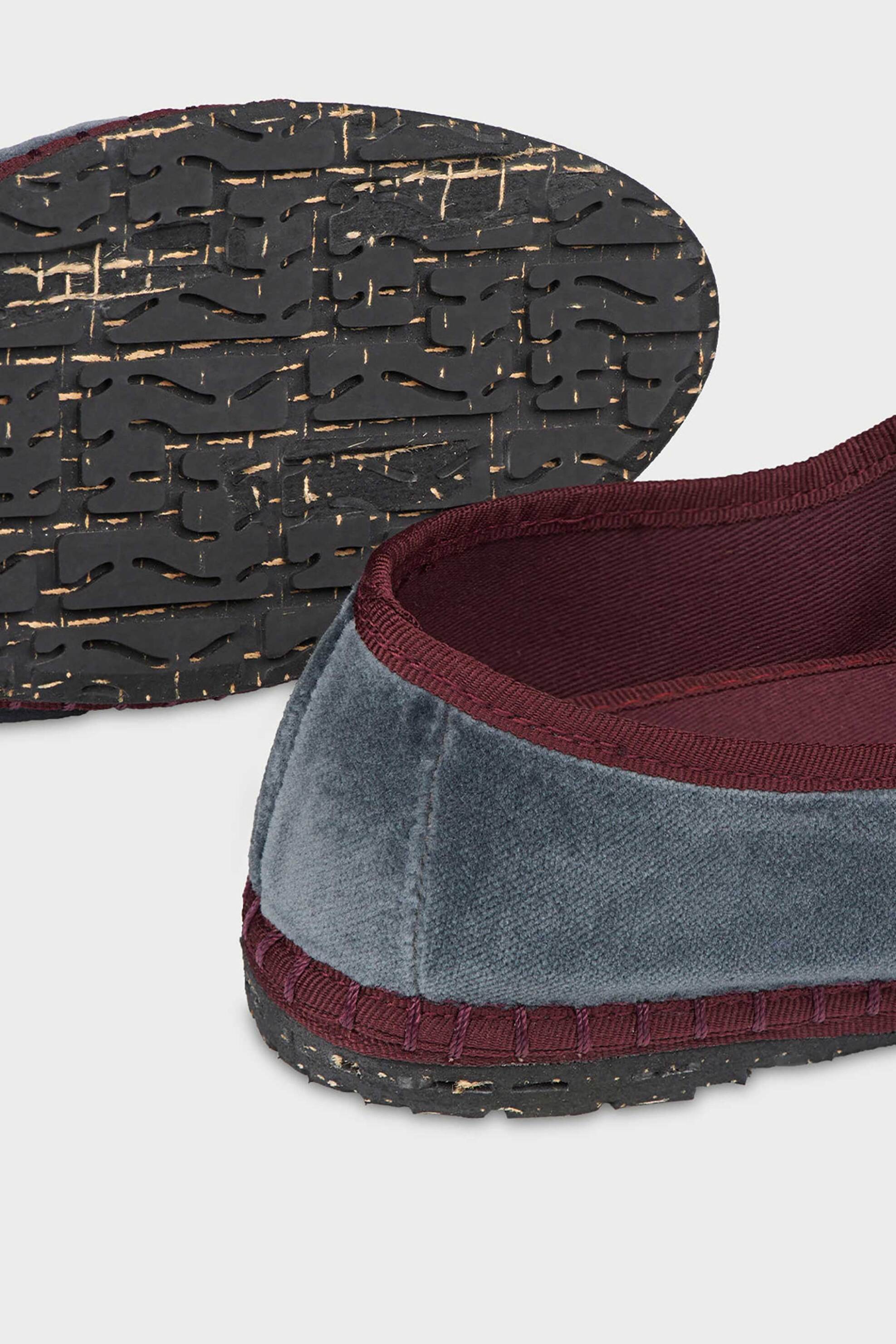 Flabelus γυναικείες μπαλαρίνες με μπαρέτα και βελούδινη υφή "Georgina" - GEORGINA Ανθρακί φωτογραφία