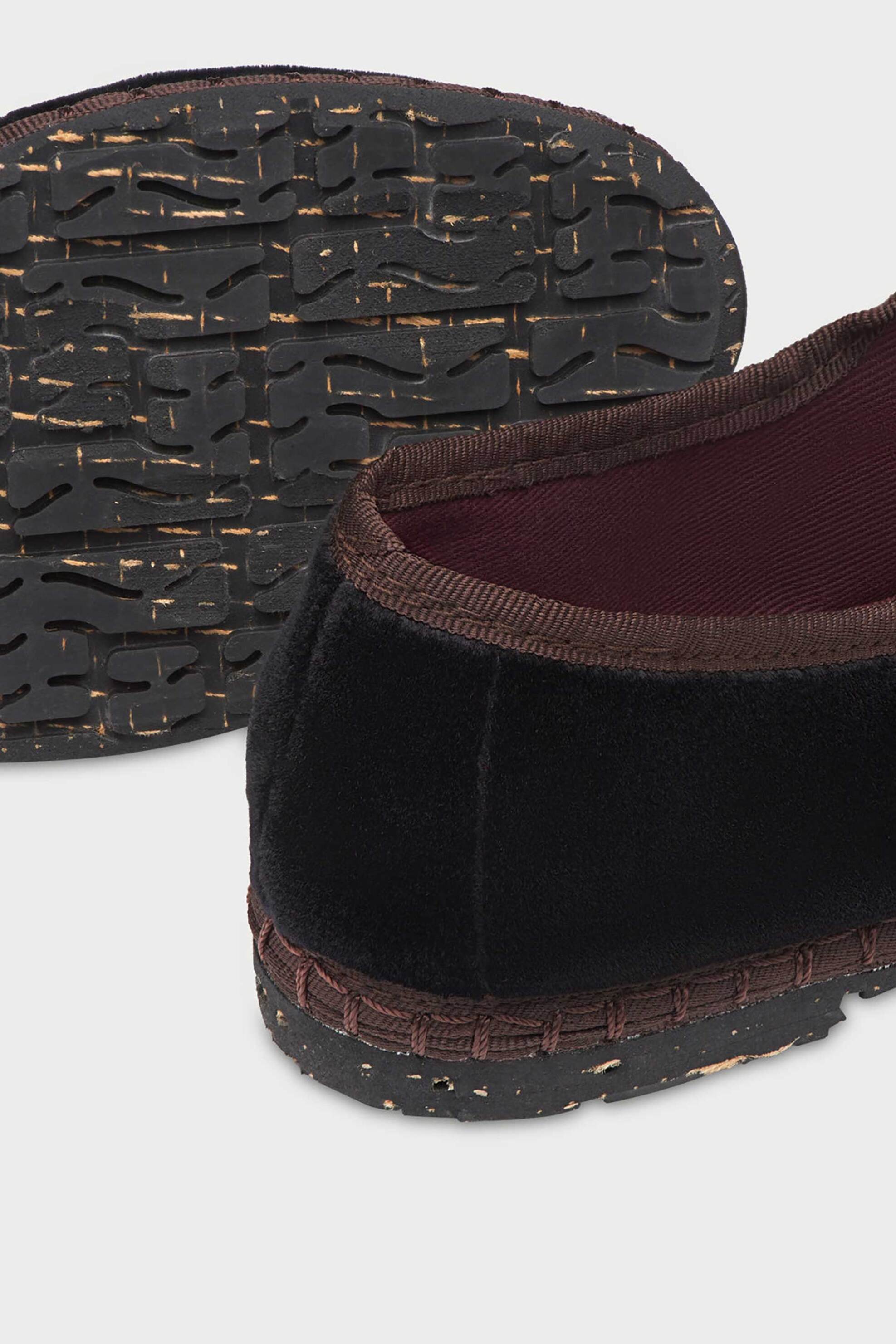 Flabelus γυναικείες μπαλαρίνες με μπαρέτα και βελούδινη υφή "Sethe" - SETHE Μαύρο φωτογραφία