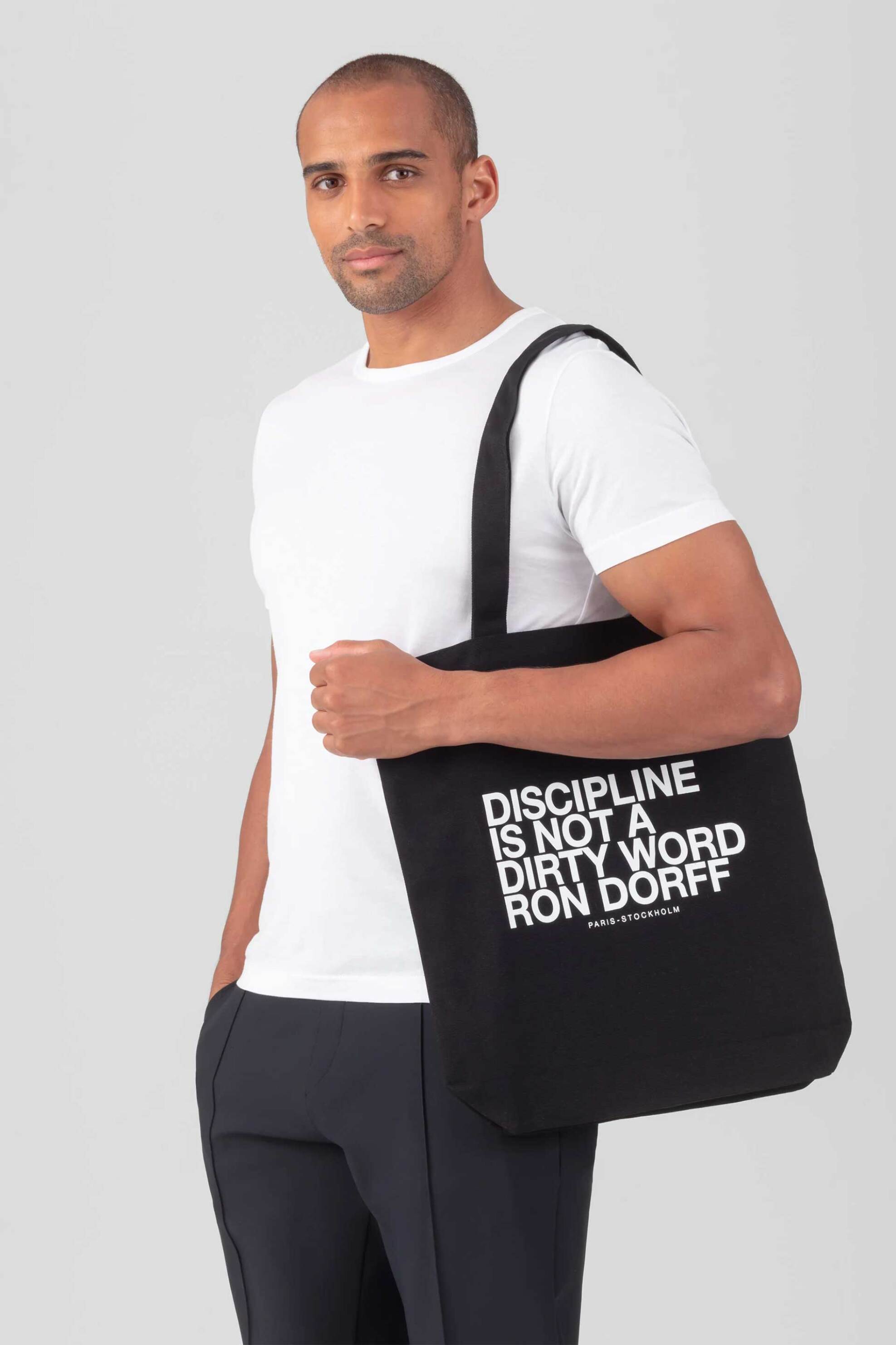 Ron Dorff ανδρική τσάντα tote "Discipline" - 00BG66 Μαύρο φωτογραφία