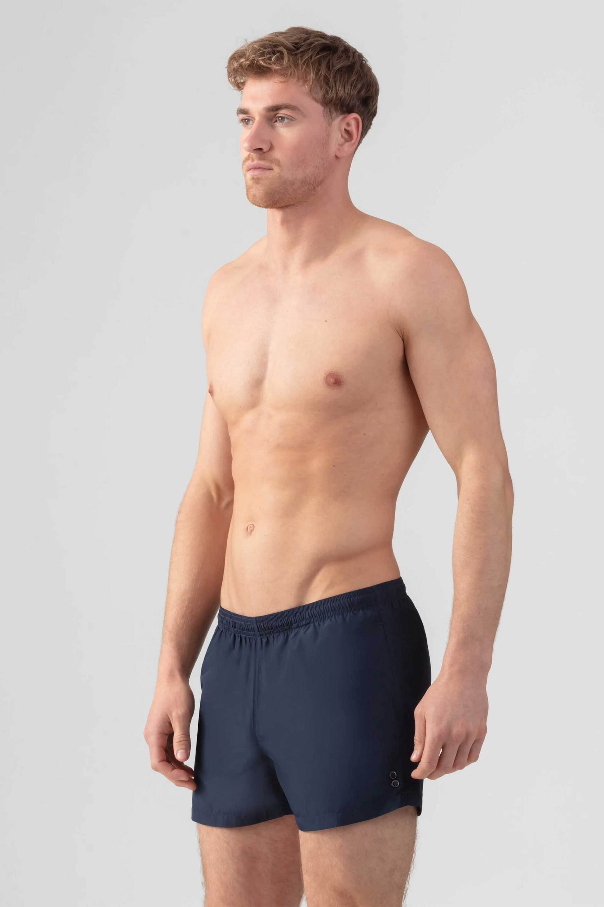 Ron Dorff ανδρικό μαγιό σορτς μονόχρωμο Short Fit - 00SR23 Μπλε Σκούρο φωτογραφία