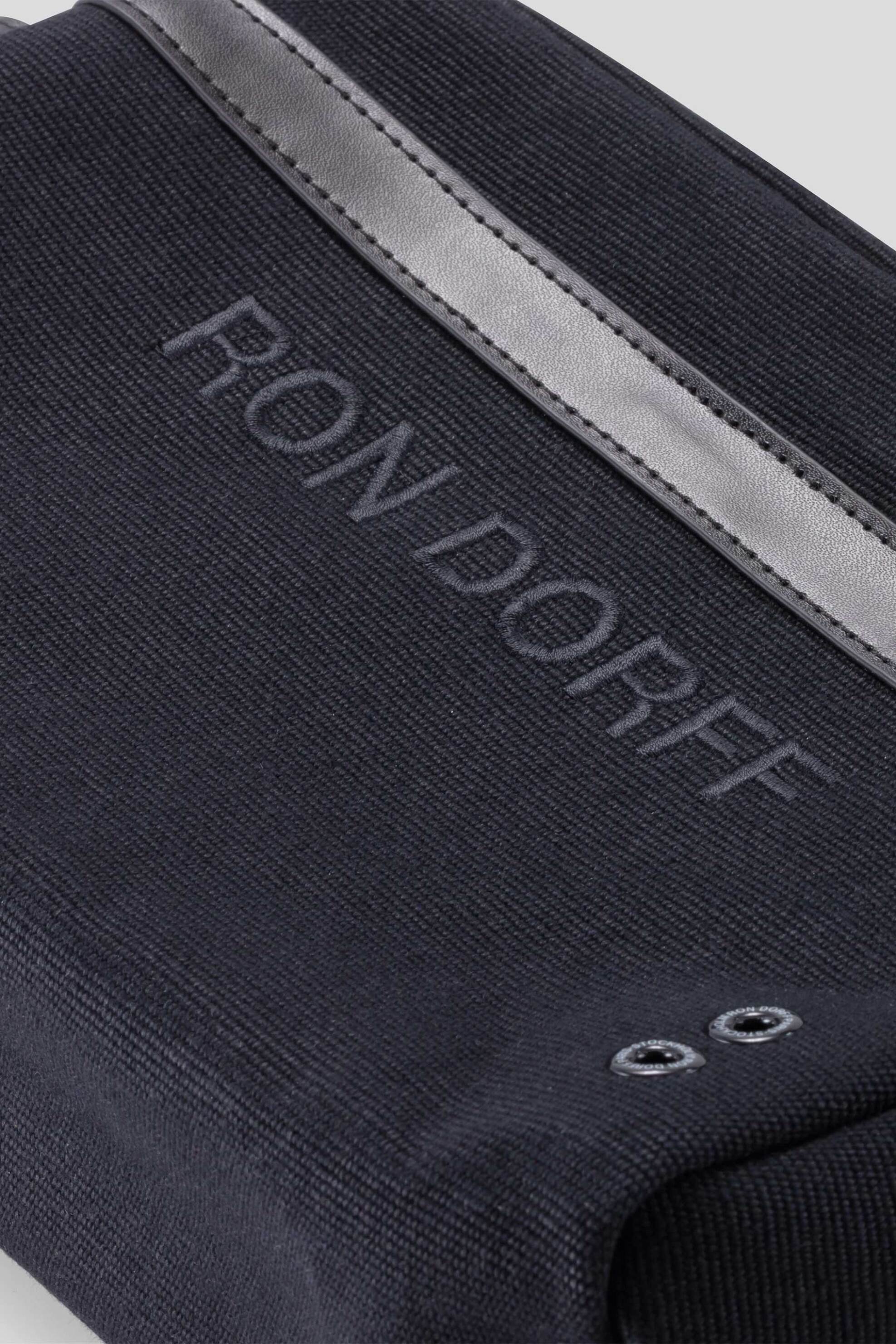 Ron Dorff ανδρικό νεσεσέρ με δερμάτινες λεπτομέρειες - 18BG88 Μαύρο φωτογραφία