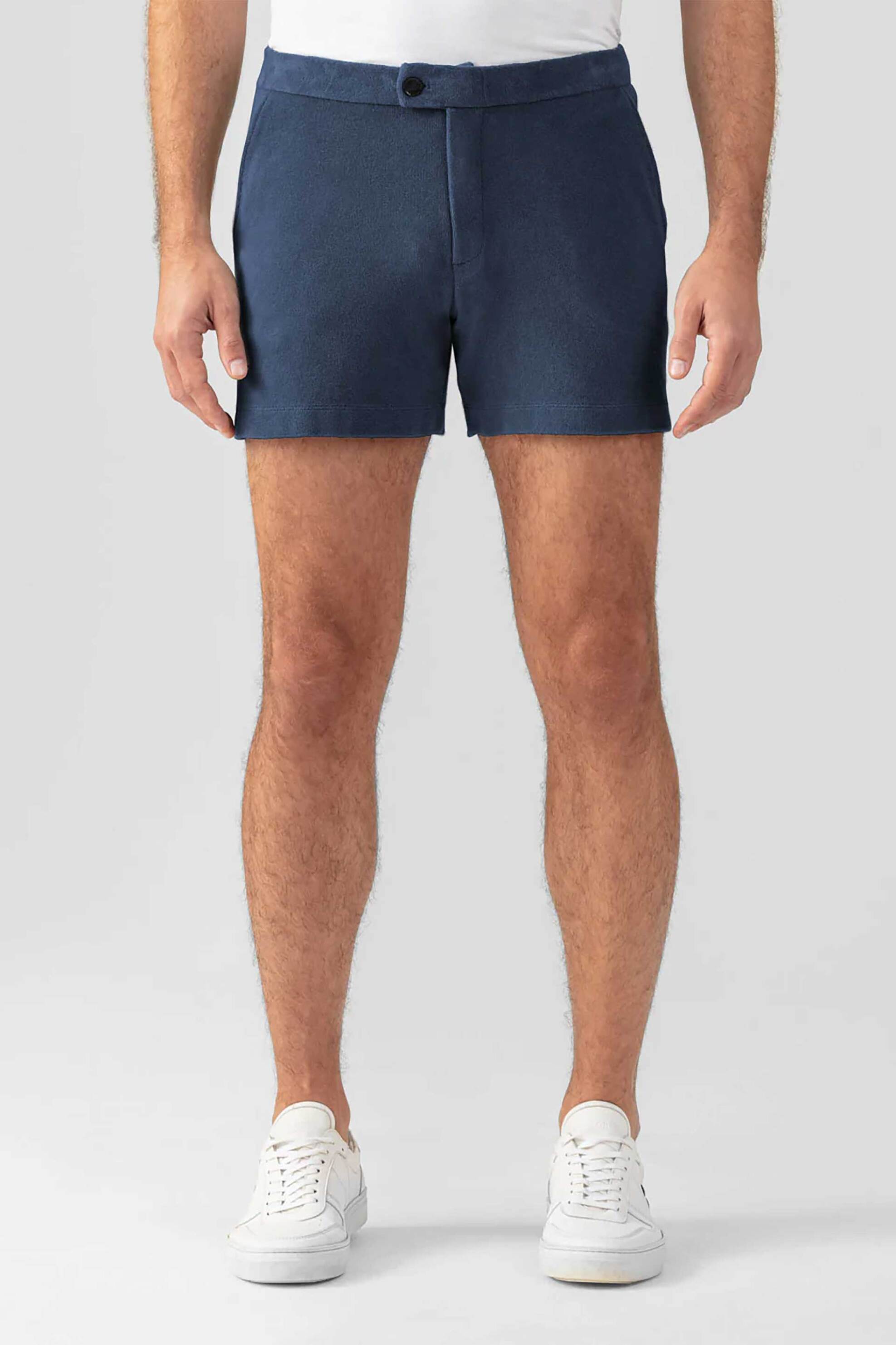 Ron Dorff ανδρικό σορτς μονόχρωμο πετσετέ "Tennis" - 19SS13T Μπλε