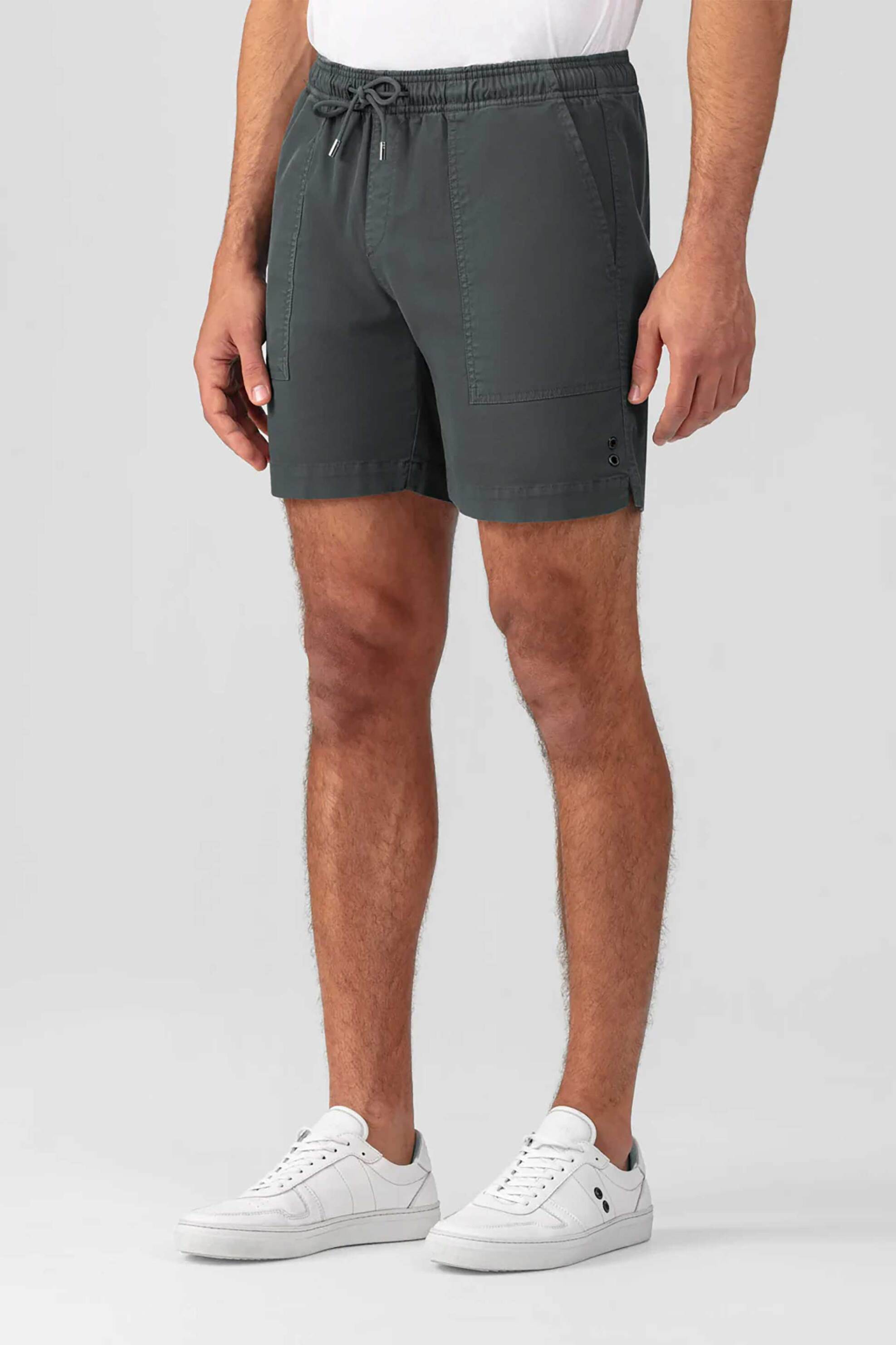 Ron Dorff ανδρική βερμούδα chino μονόχρωμη - 19SS19 Λαδί φωτογραφία