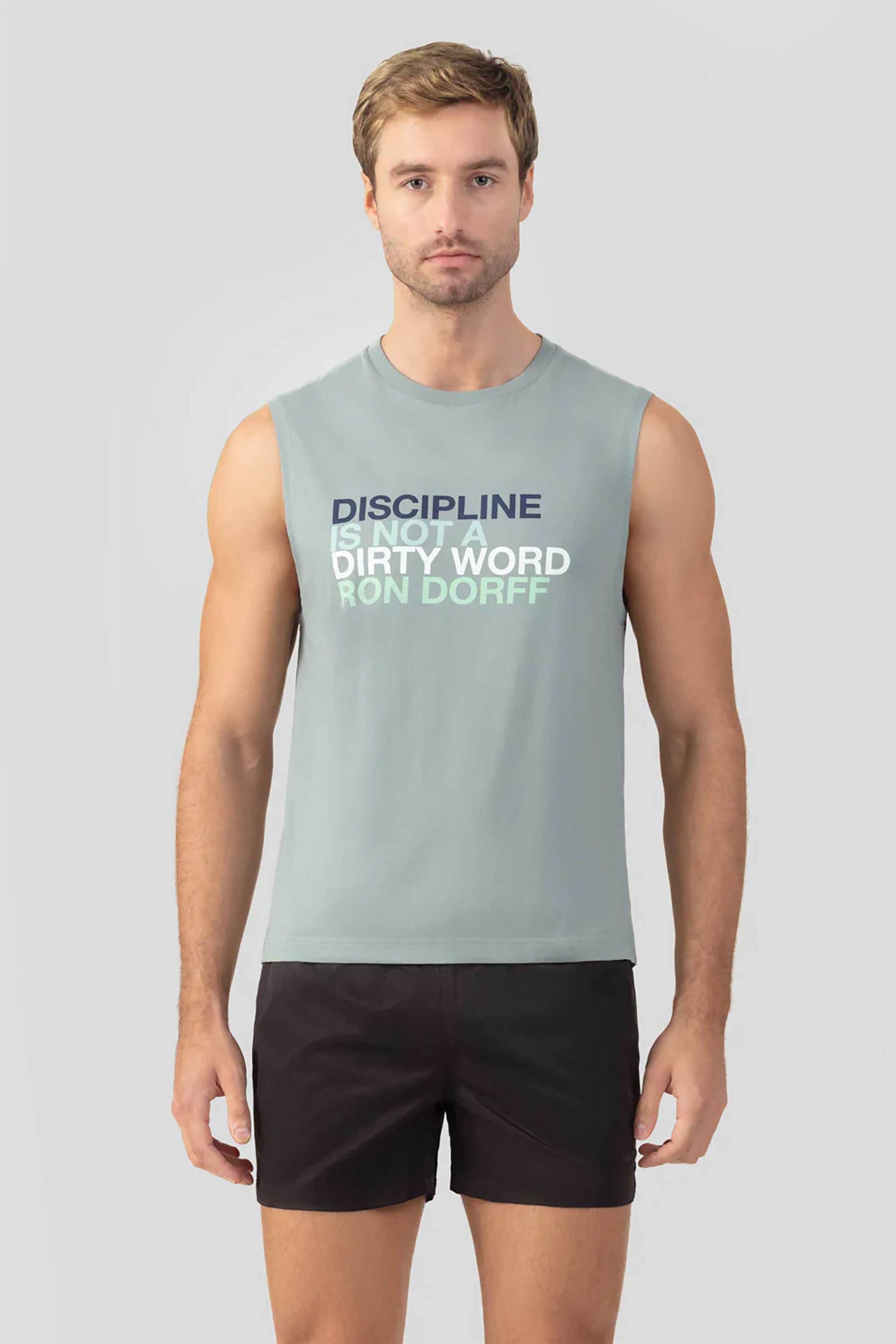 RON DORFF Ron Dorff ανδρική αμάνικη μπλούζα "Discipline" - 19TS1254 Πράσινο Ανοιχτό