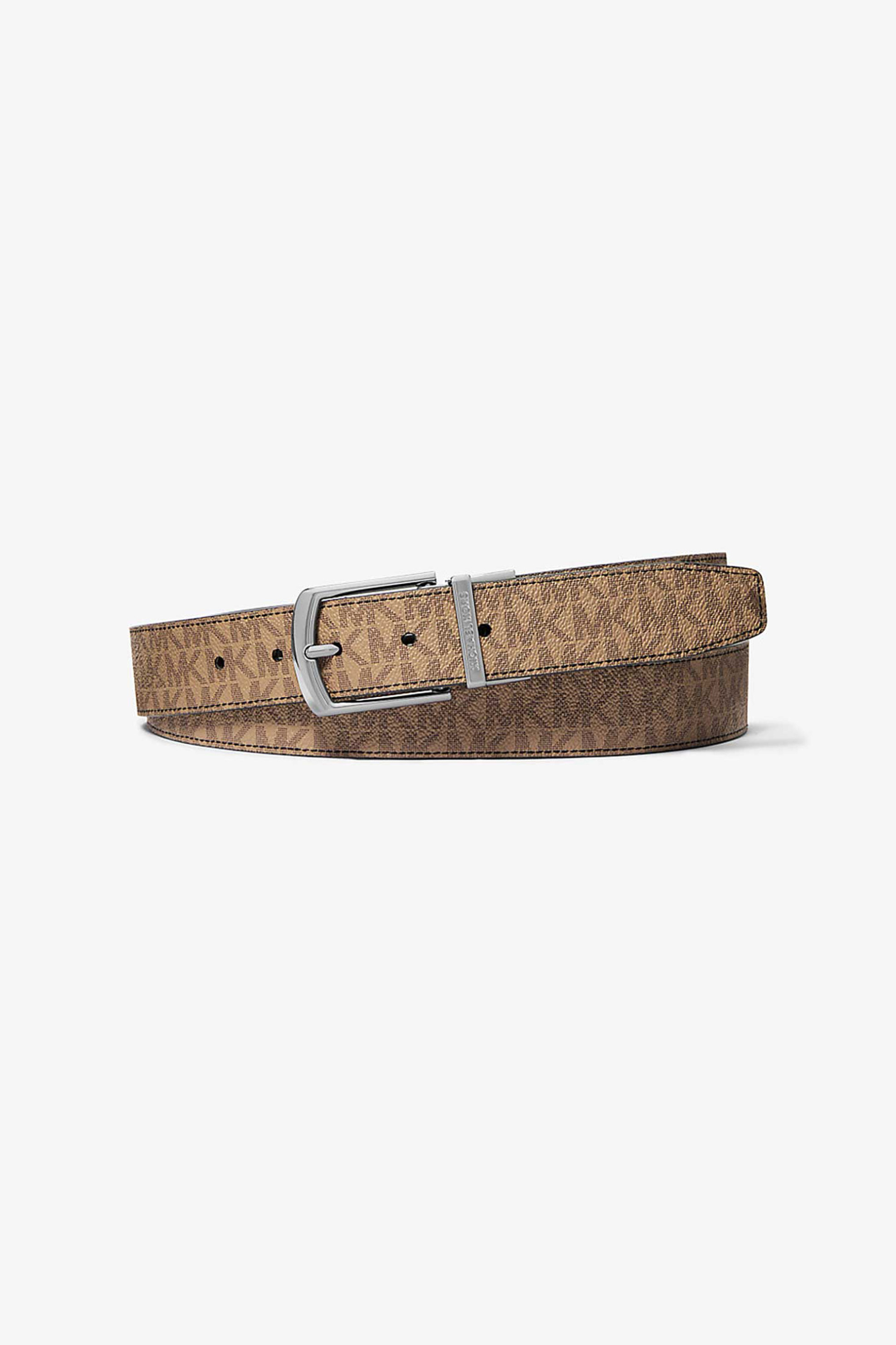Michael Kors ανδρική δερμάτινη ζώνη διπλής όψης - 39S5LBLY1U Καμηλό
