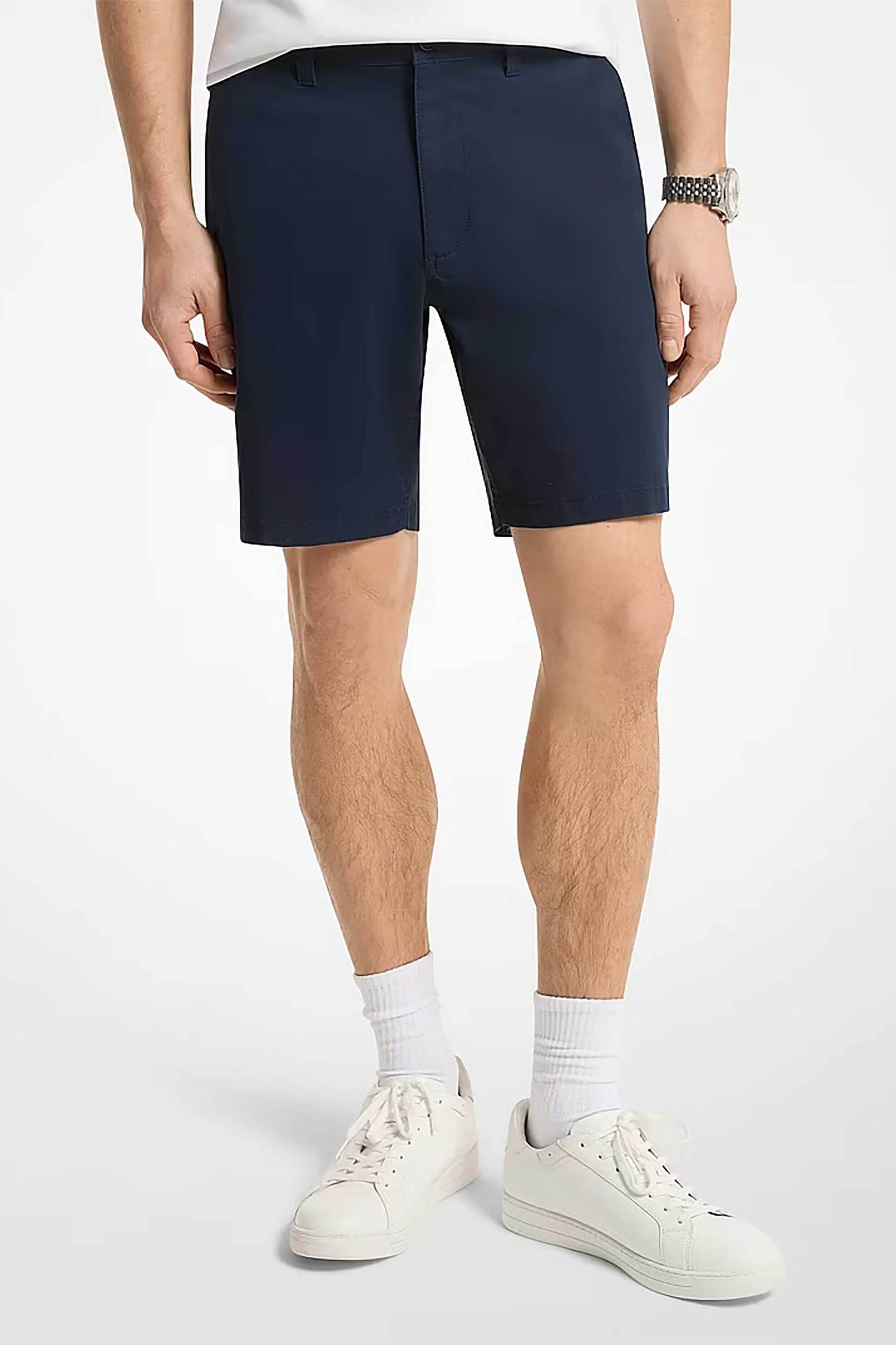 Michael Kors ανδρική βερμούδα chino Regular Fit - CS5304ZDR2 Μπλε Σκούρο