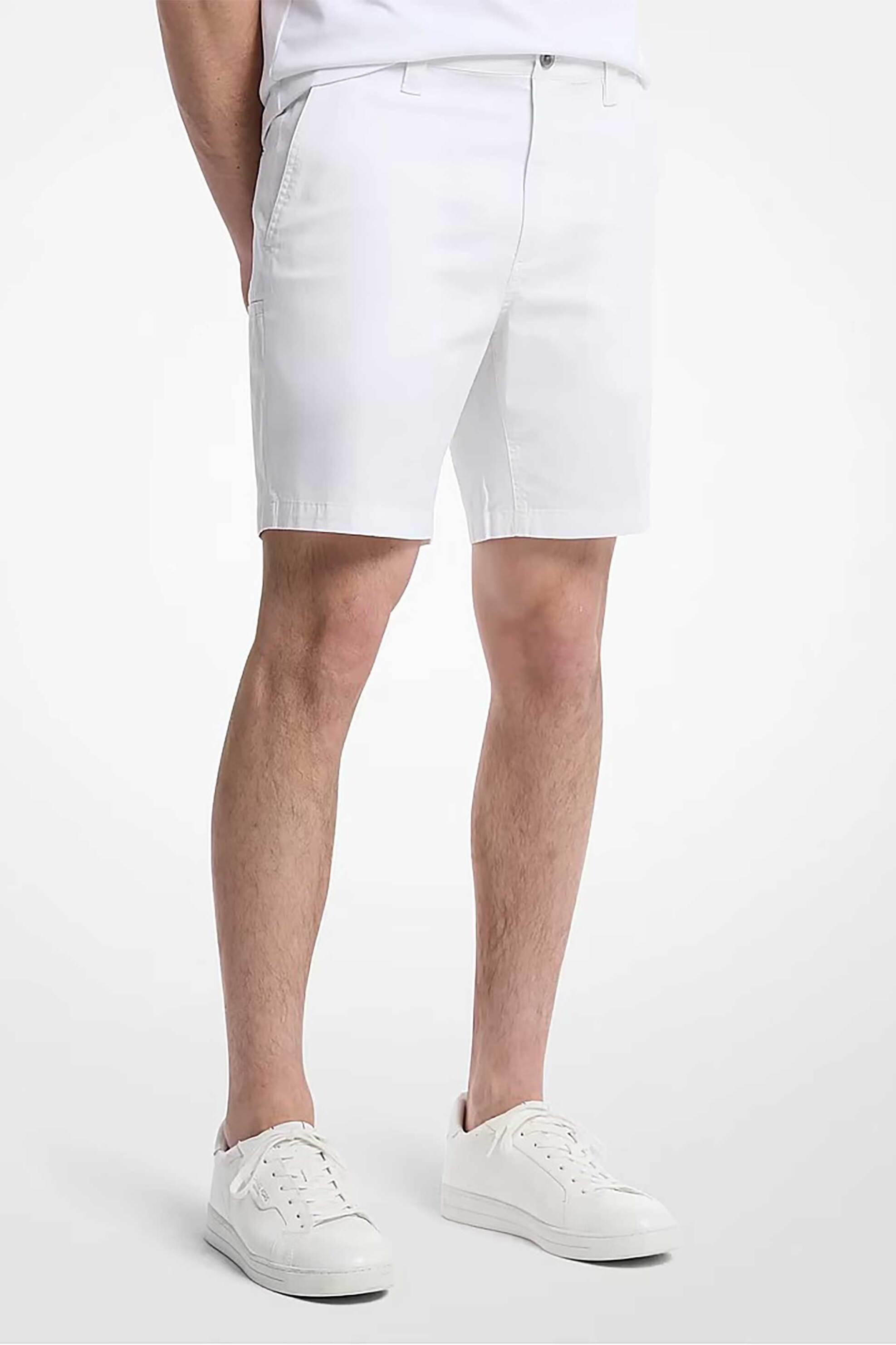 Michael Kors ανδρική βερμούδα chino Regular Fit - CS5304ZDR2 Λευκό