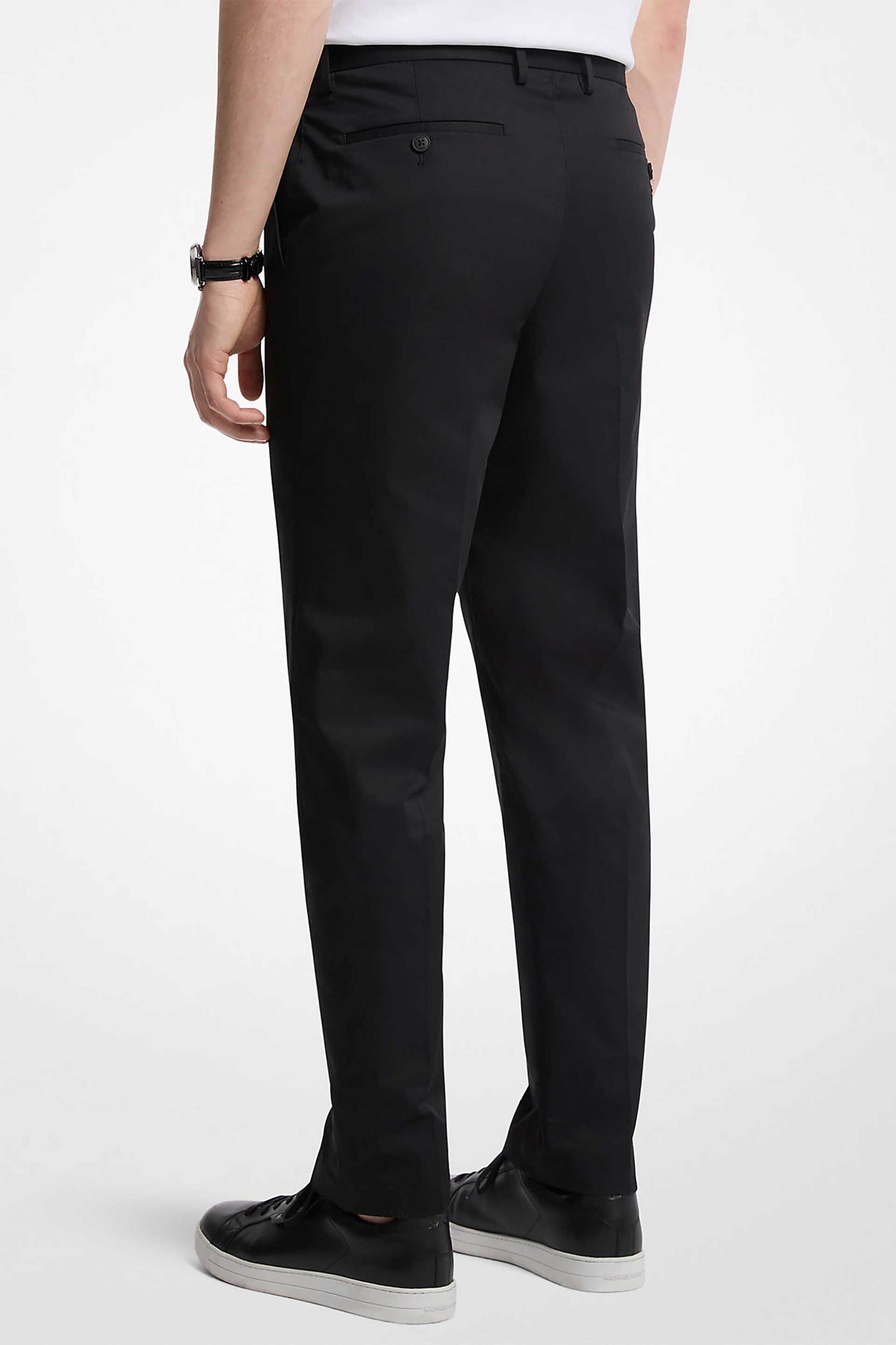 Michael Kors ανδρικό παντελόνι με τεχνολογία COOLMAX® Slim Fit - CT53054HVS Μαύρο φωτογραφία