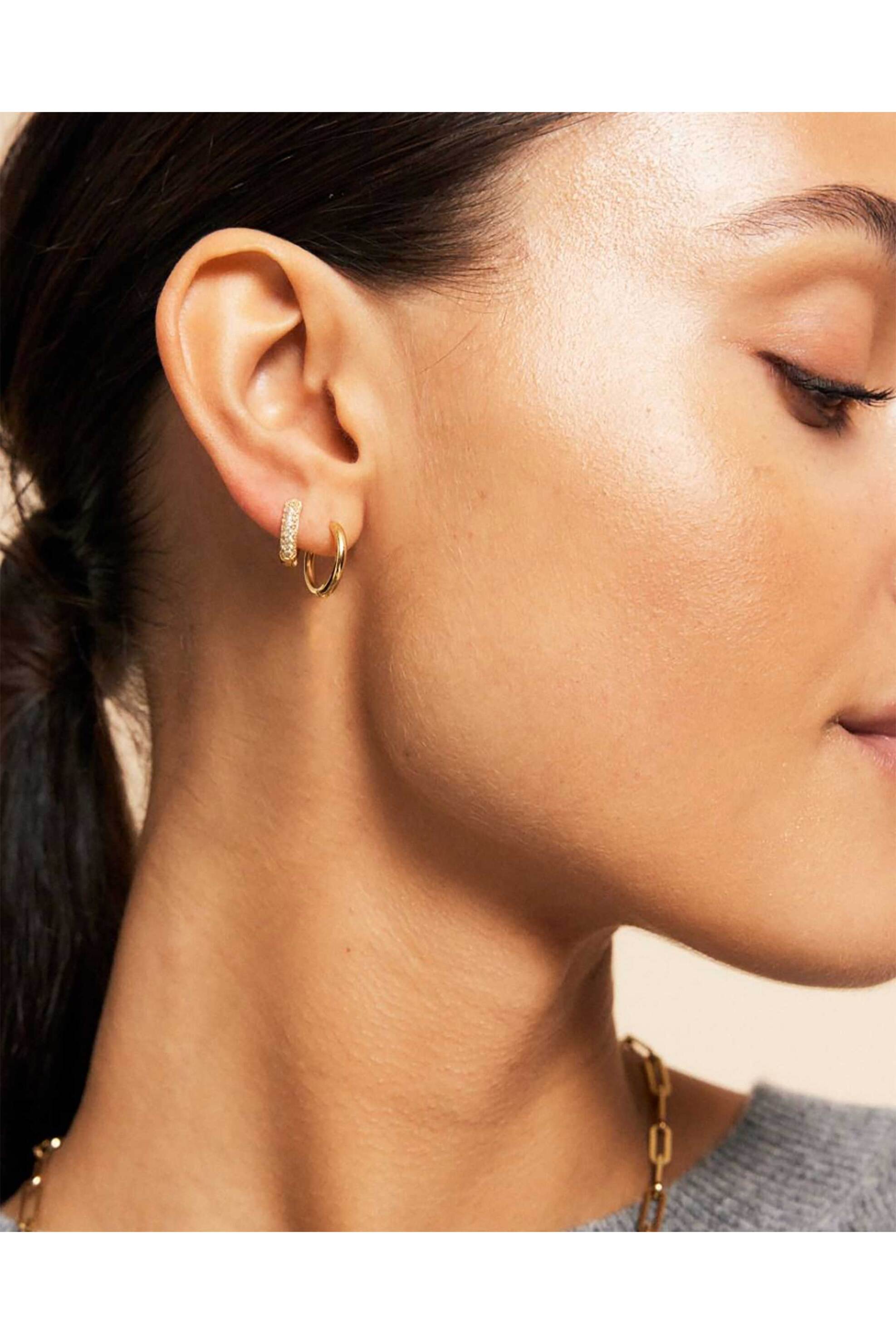 EDBLAD γυναικεία σκουλαρίκια "Luxe Hoops Gold" (Mini) - 126284 φωτογραφία