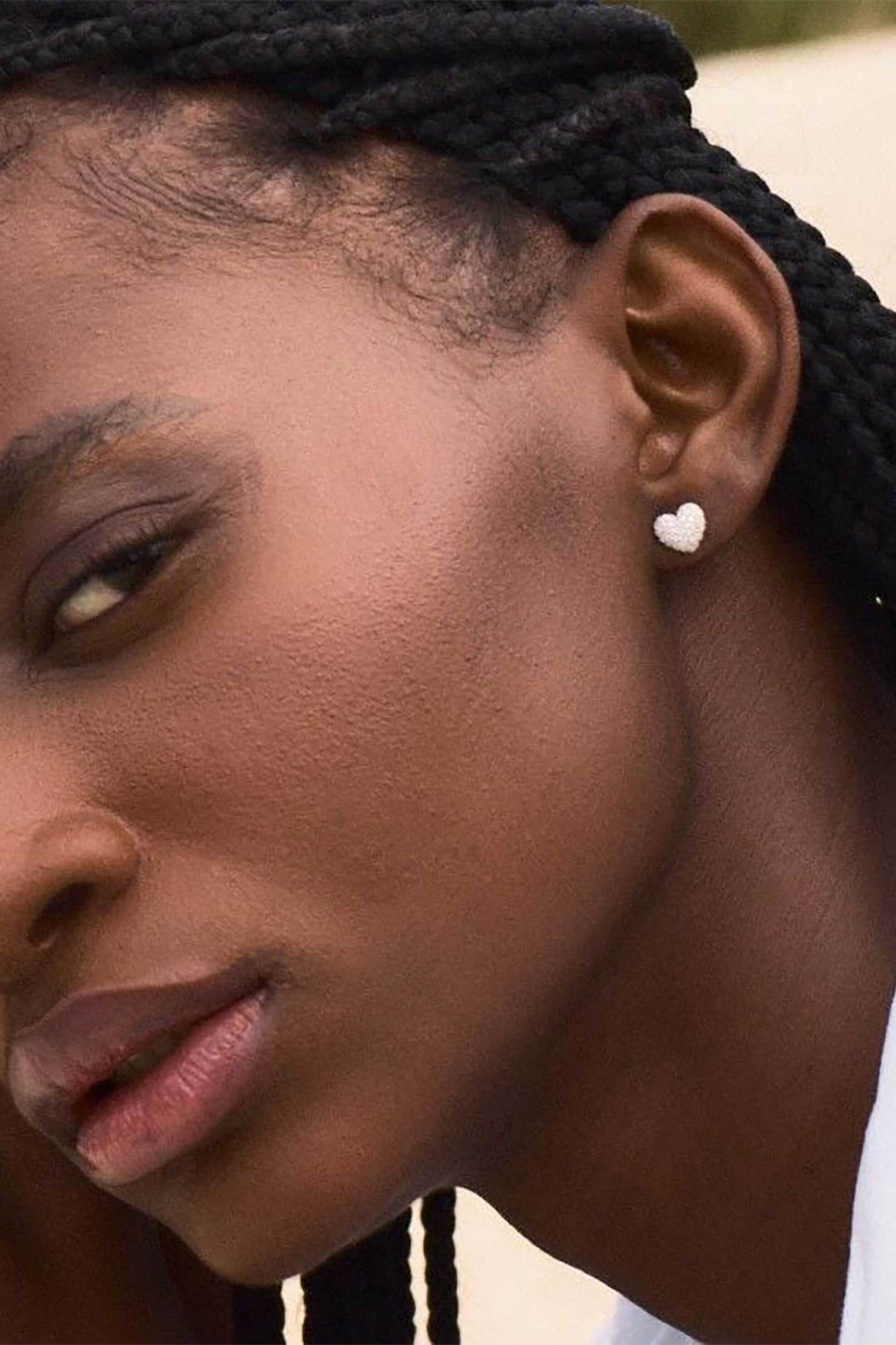 EDBLAD γυναικεία σκουλαρίκια "Heart Studs Sparkle Silver" - 127002 φωτογραφία