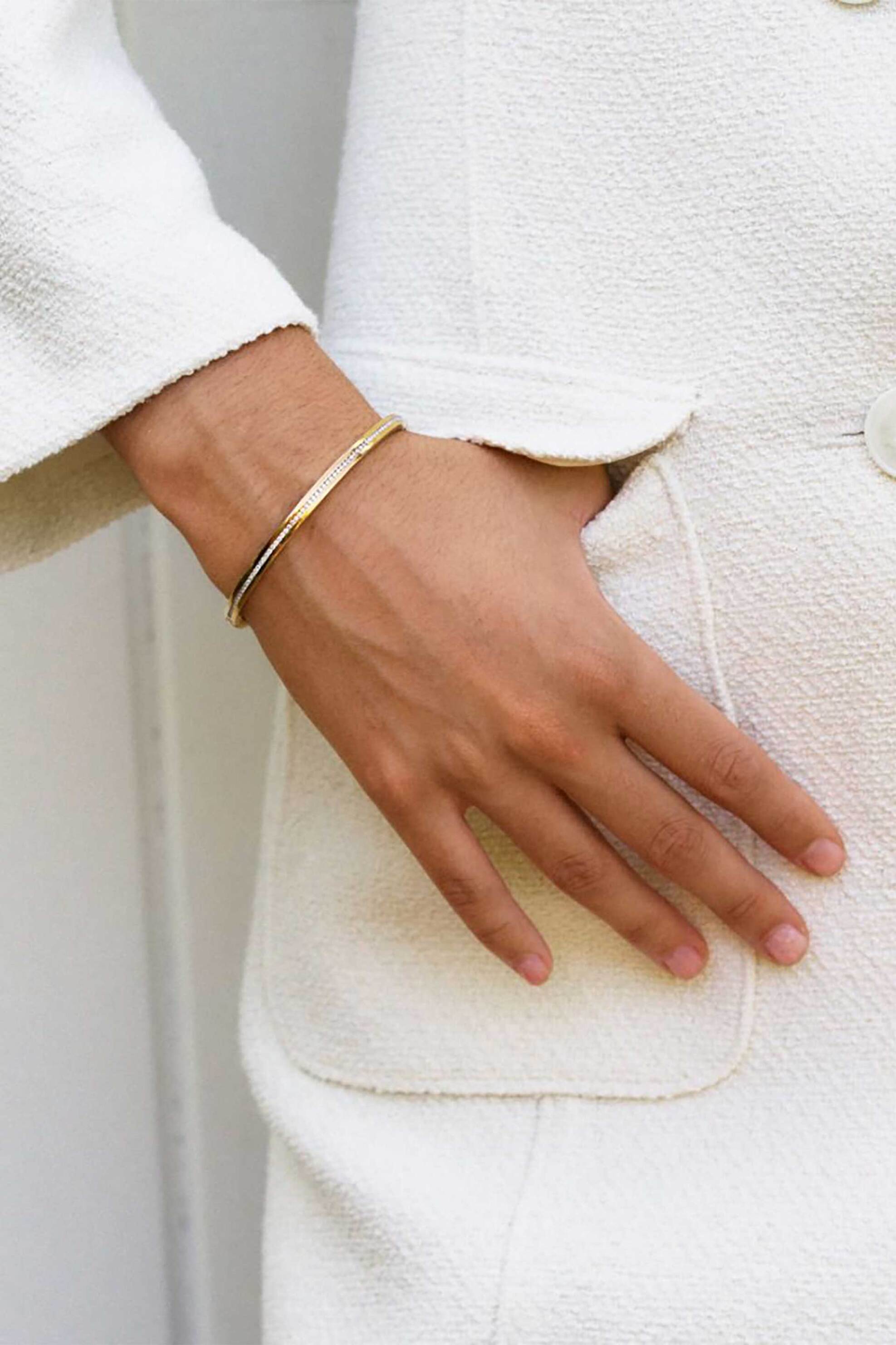 Edblad Γυναικείο Βραχιόλι Josefin Bangle Gold (S) - 127433-S