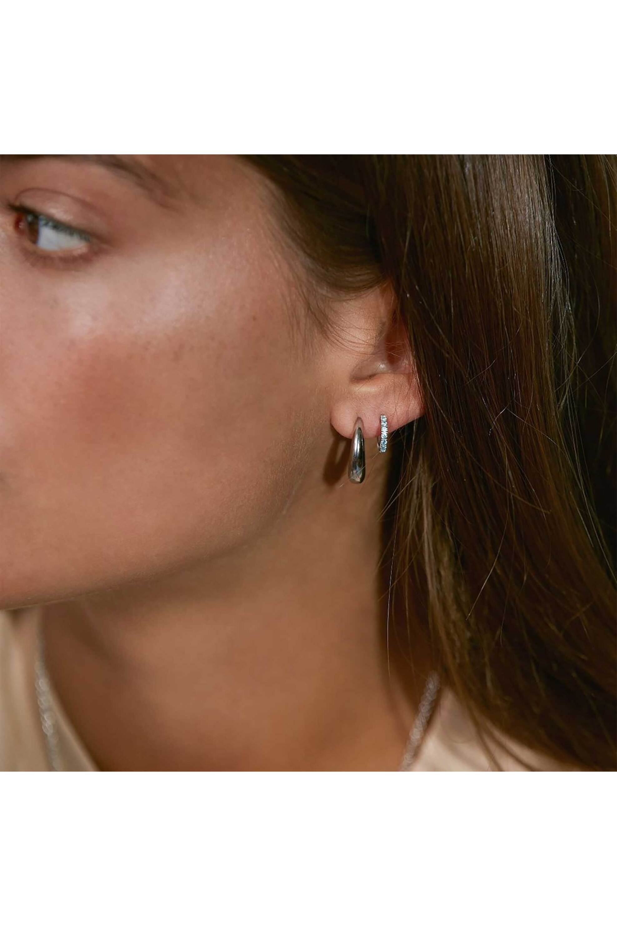 EDBLAD γυναικεία σκουλαρίκια "Furo Creoles" - 120195 φωτογραφία