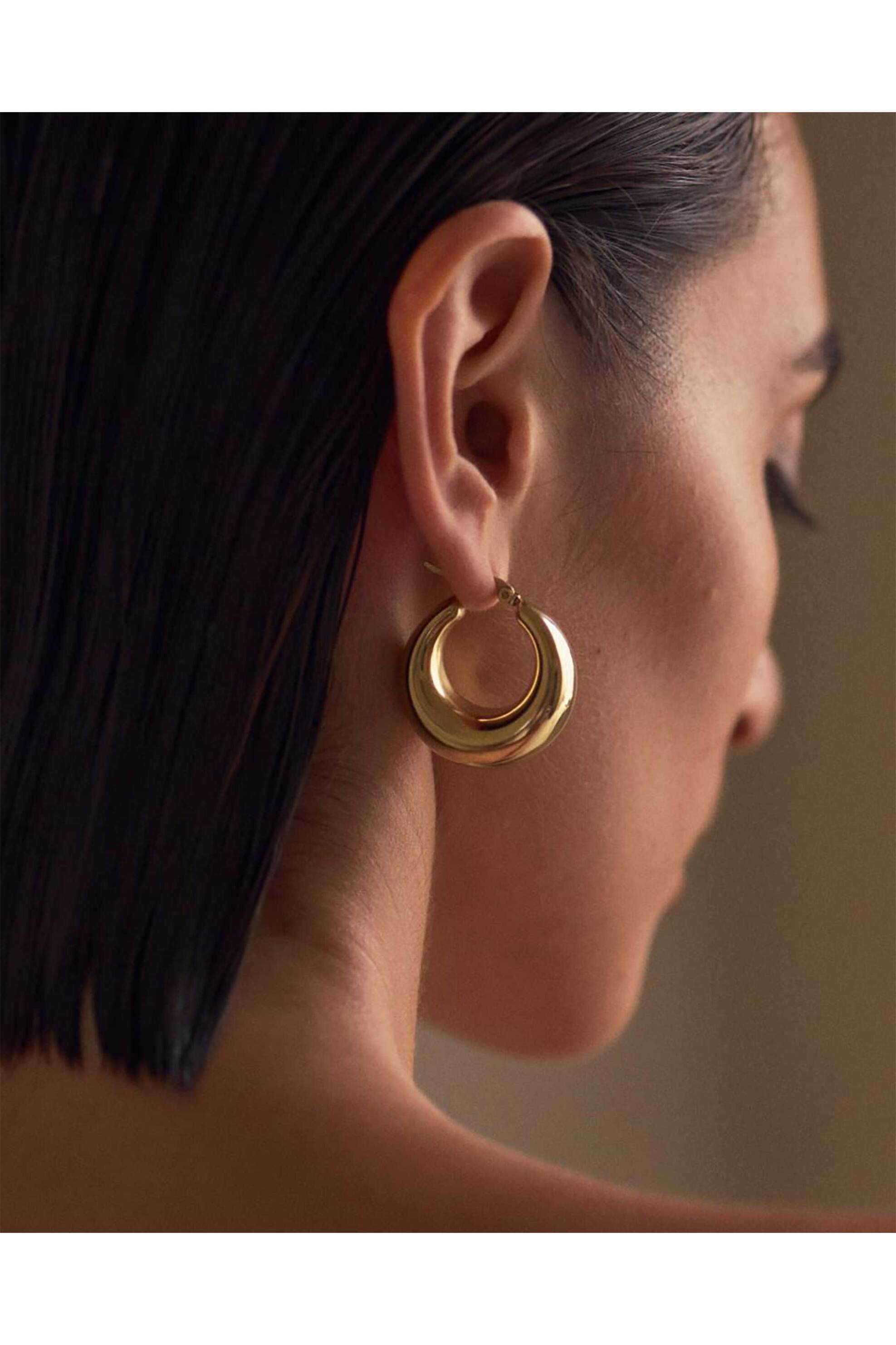 EDBLAD γυναικεία σκουλαρίκια "Boyd Gold" - 125091 φωτογραφία